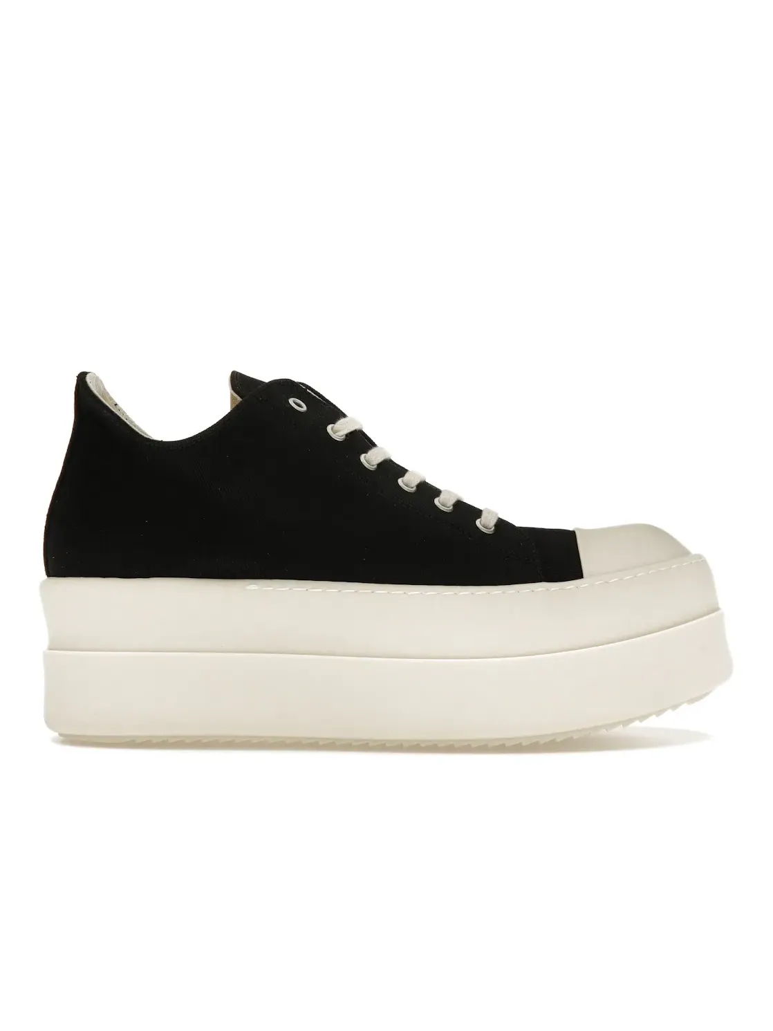 Мужские кроссовки с толстой подошвой Rick Owens DRKSHDW Double Bumper Low — изображение 1 из 4, черный