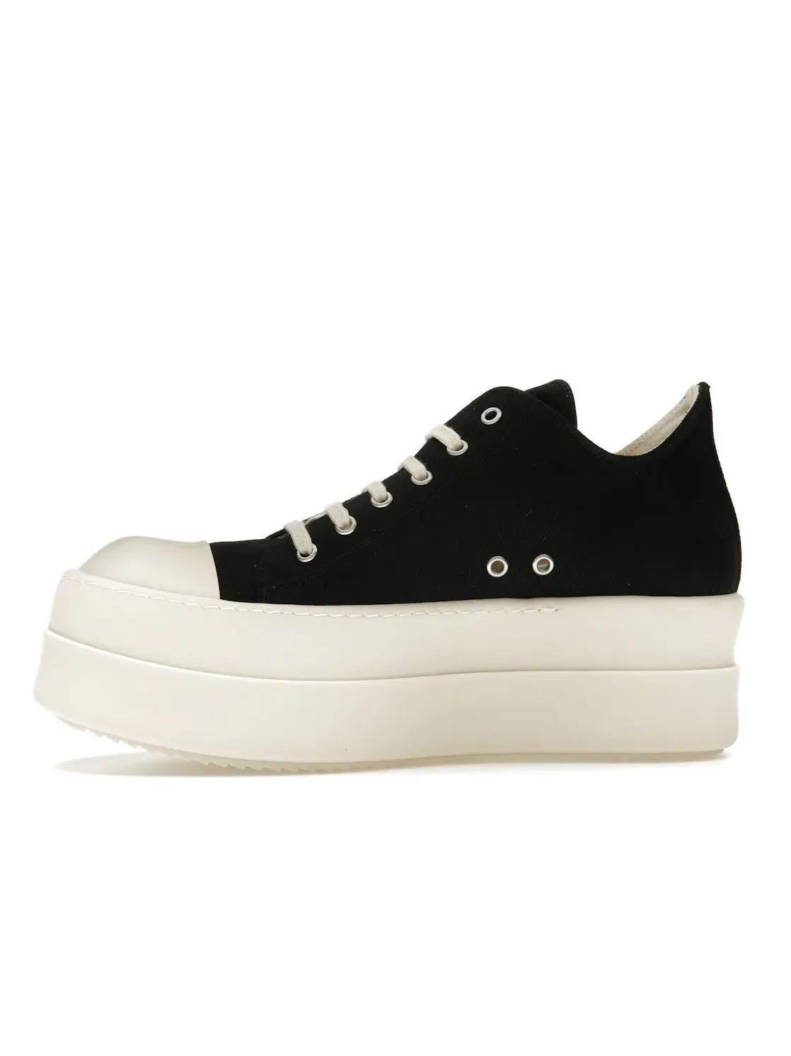 Мужские кроссовки с толстой подошвой Rick Owens DRKSHDW Double Bumper Low — изображение 3 из 4, черный