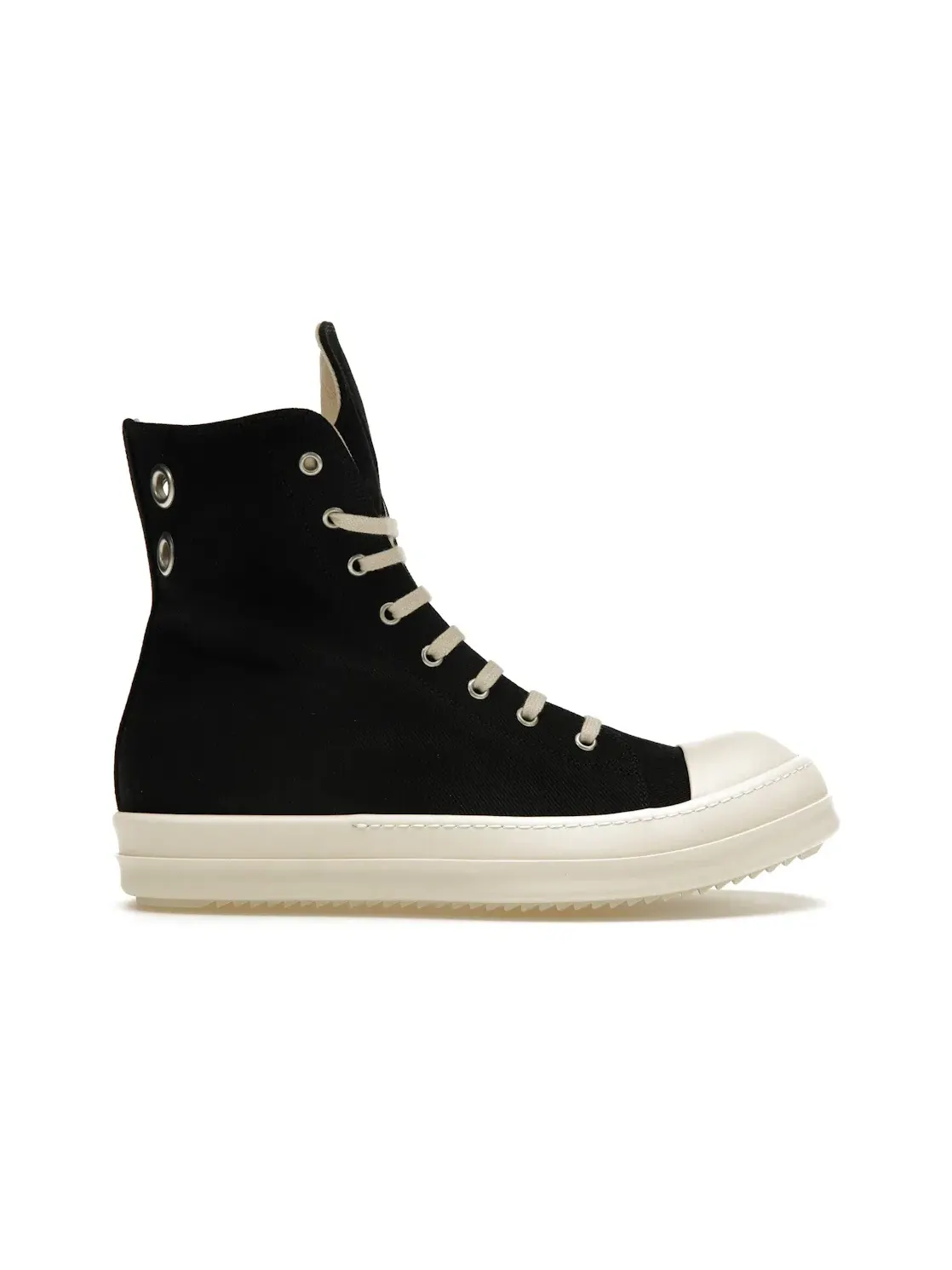 Мужские кроссовки высокие с джинсовым верхом Rick Owens DRKSHDW High Top — изображение 1 из 4, черный