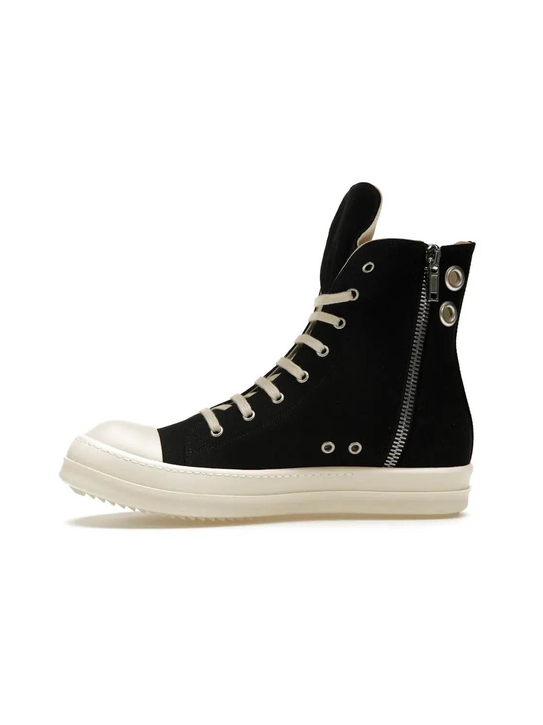 Мужские кроссовки высокие с джинсовым верхом Rick Owens DRKSHDW High Top — изображение 3 из 4, черный