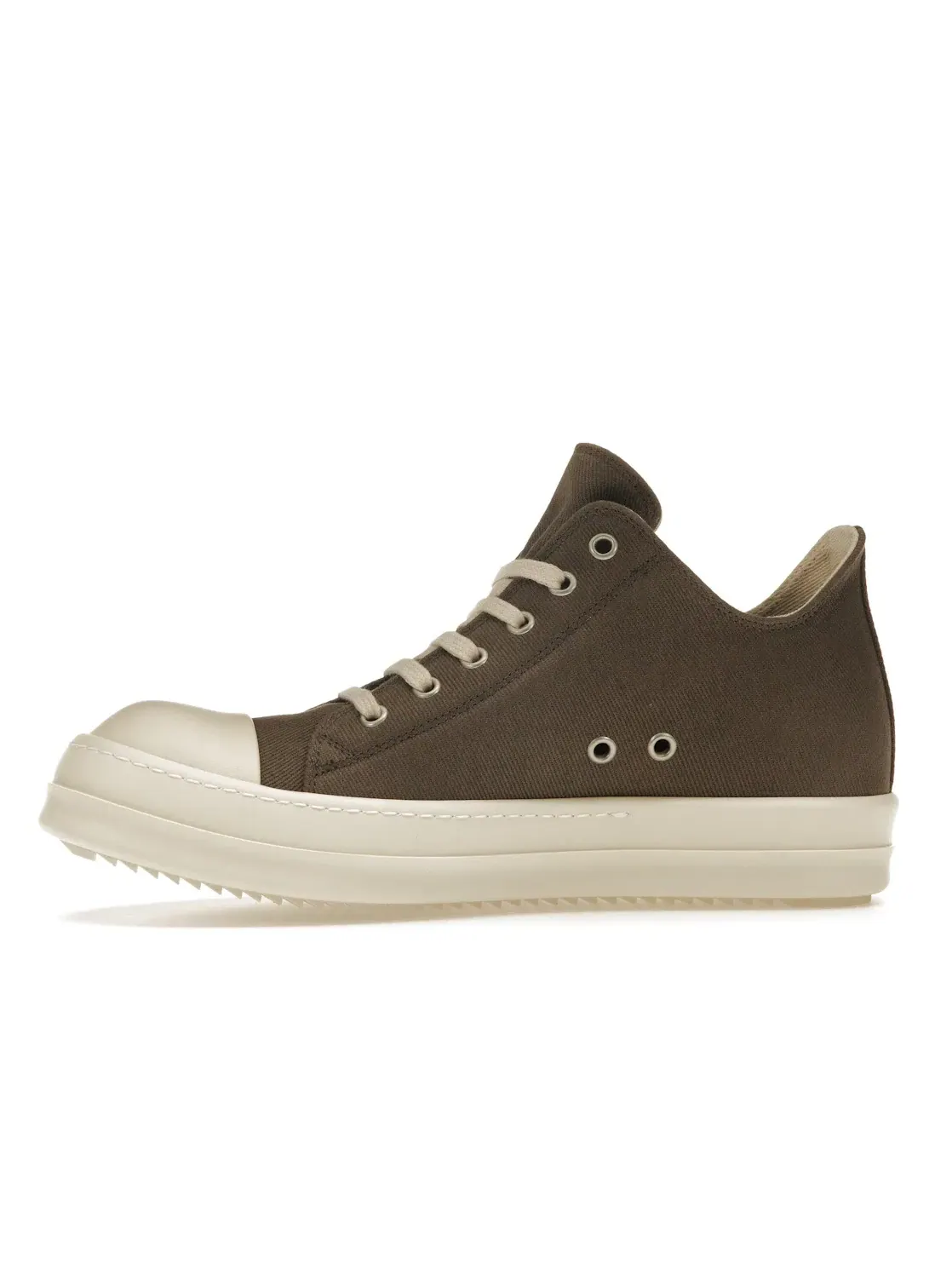 Мужские кроссовки на низком профиле Rick Owens DRKSHDW Low Sneaks, Dust/Milk — изображение 3 из 4