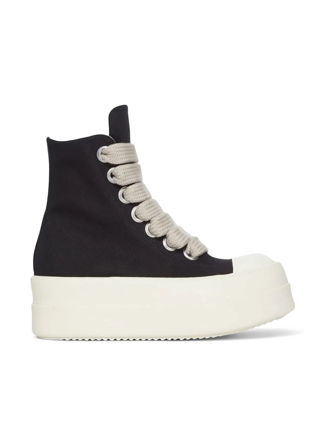 Мужские кроссовки с массивной подошвой Rick Owens DRKSHDW Mega Bumper Jumbolace High Sneaks — изображение 1 из 1, черный