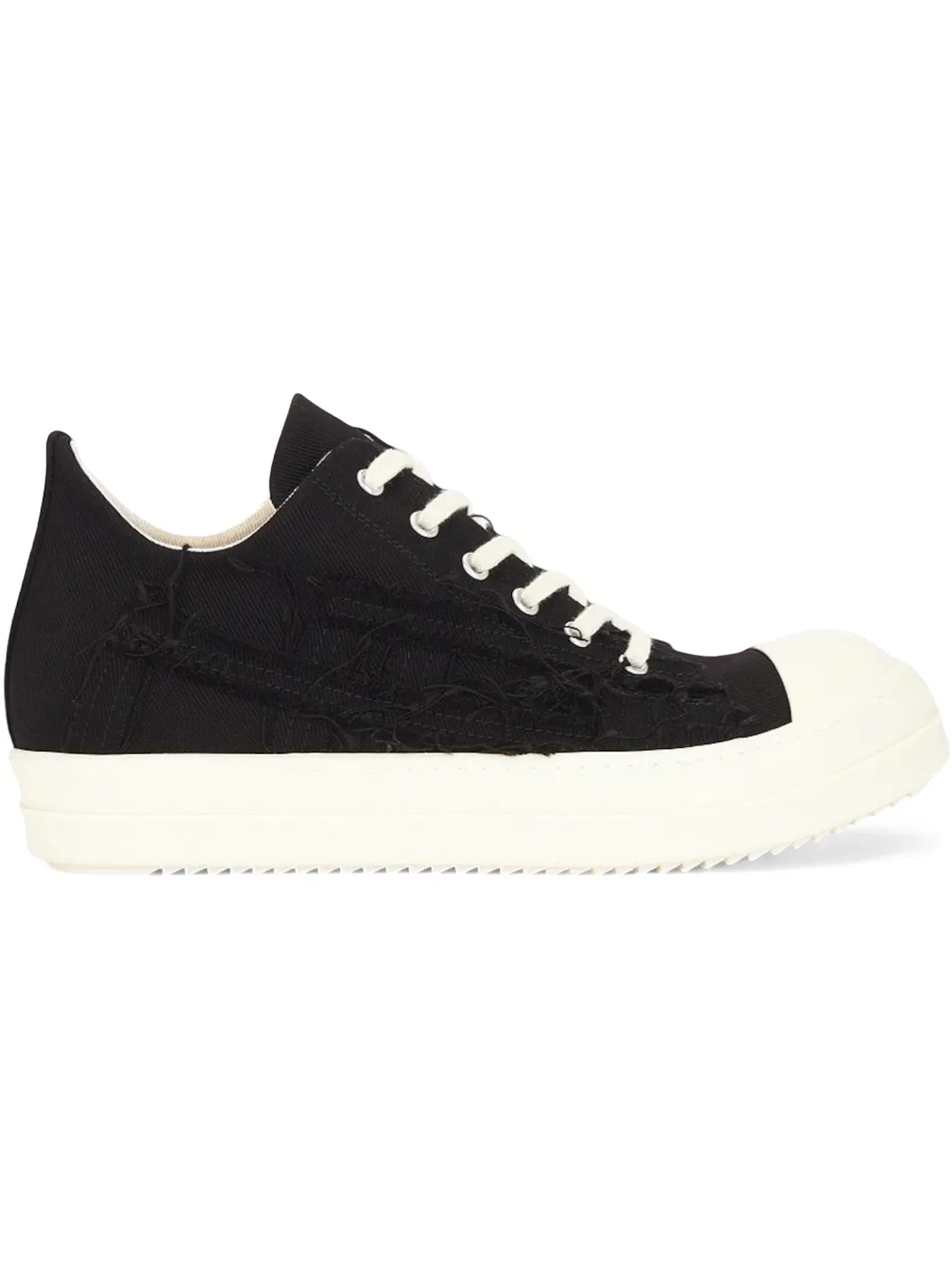Мужские кроссовки с денимом Rick Owens DRKSHDW Scarpe Denim Low — изображение 1 из 1, черный