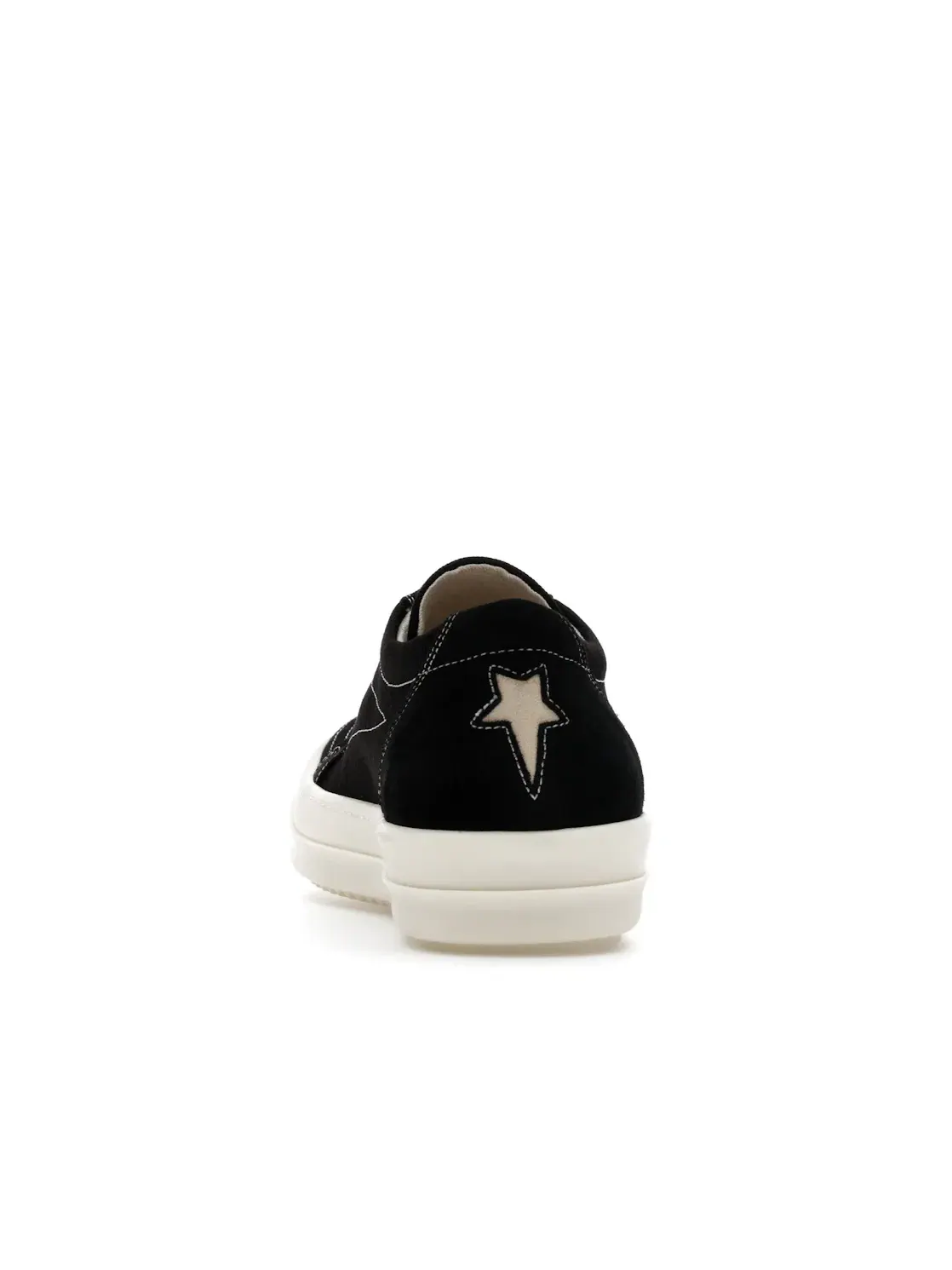Мужские кроссовки с удлиненным силуэтом Rick Owens DRKSHDW SS26 Vintage Sneaks Temple Penta Black Milk — изображение 4 из 4
