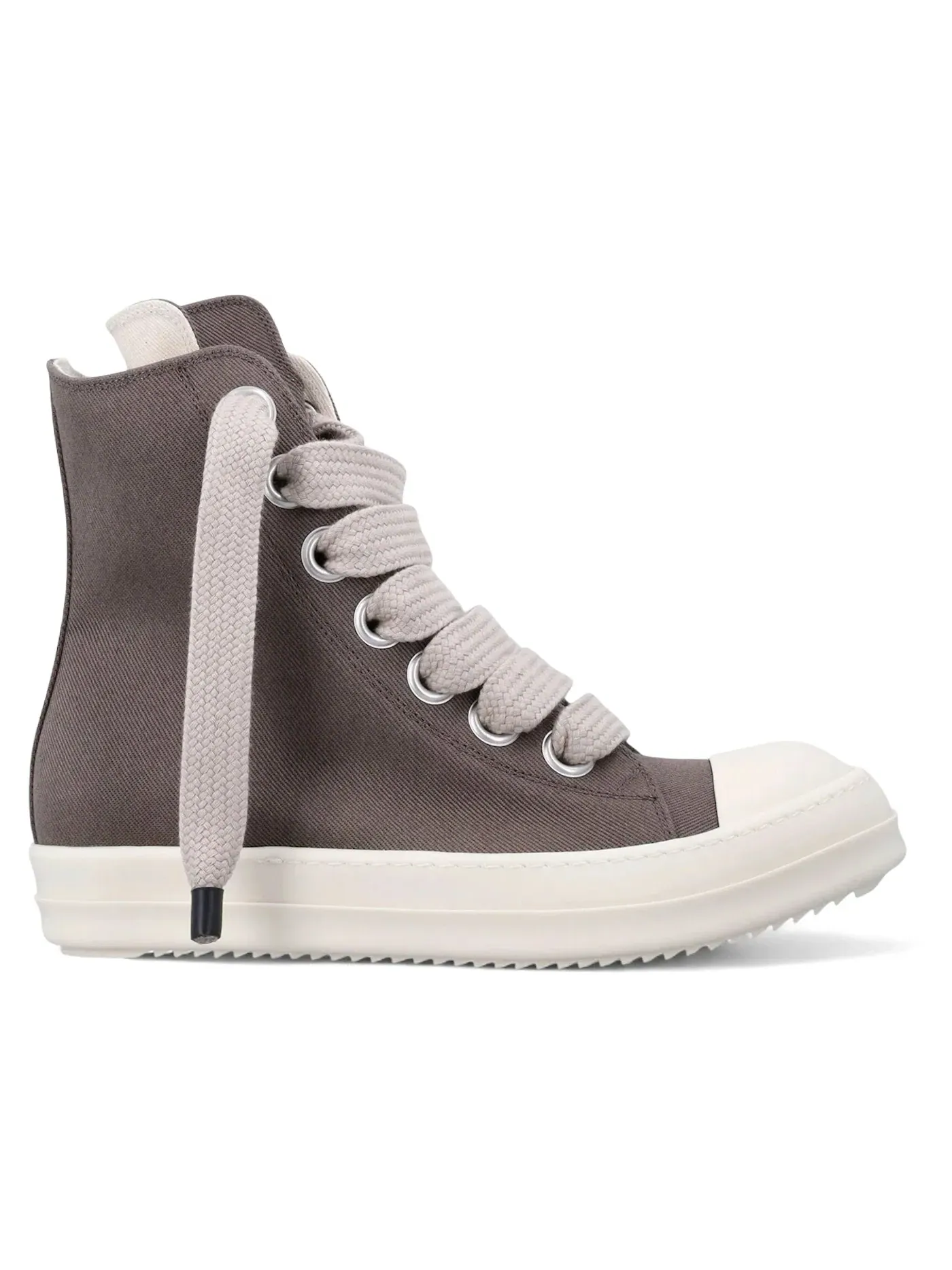 Мужские кроссовки с длинными шнурками Rick Owens DRKSHDW Temple Jumbo Lace Sneaks, Dark Dust/Milk/Milk — изображение 1 из 1