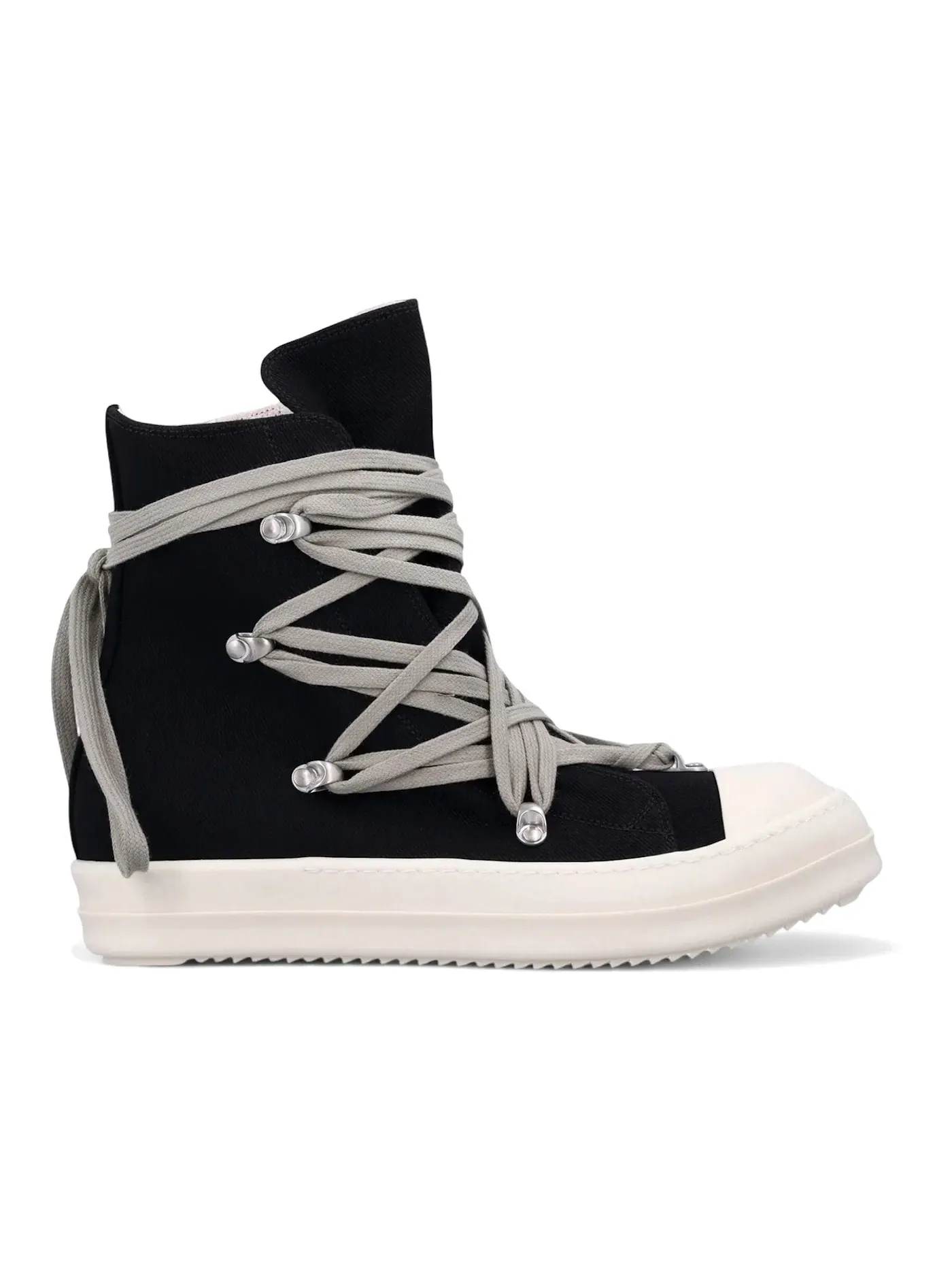 Женские кроссовки с шнуровкой Temple Megalace Rick Owens — изображение 1 из 1, черный