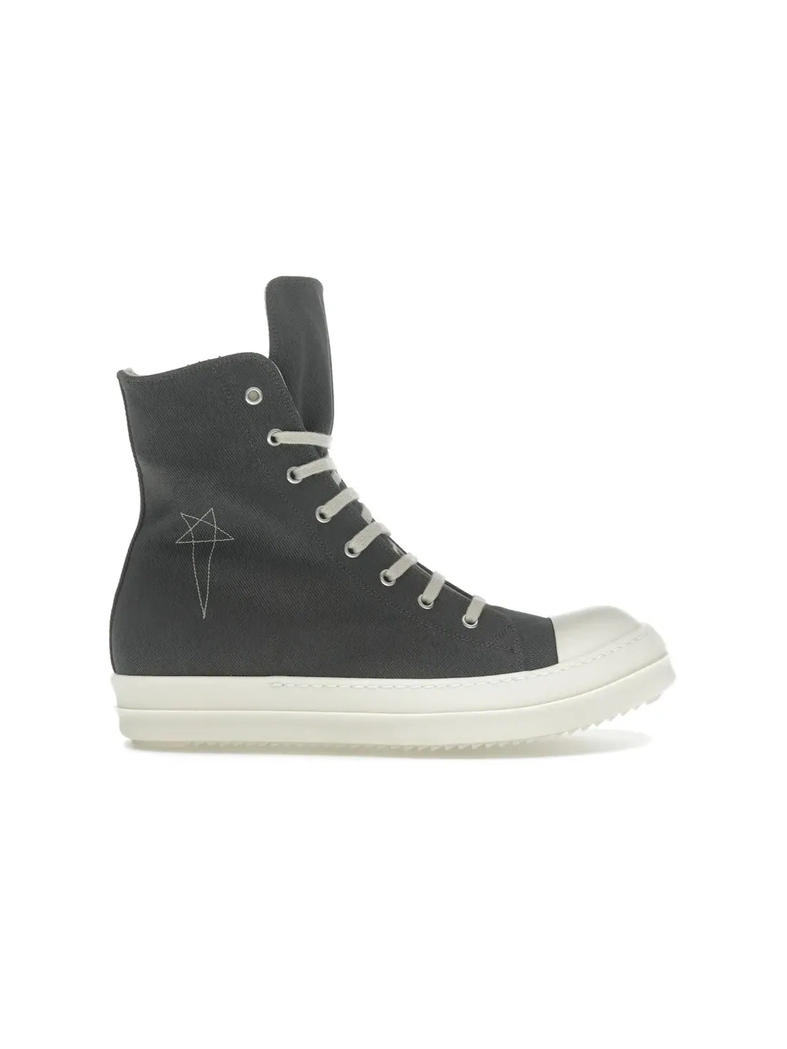 Мужские кроссовки с принтом Rick Owens Hollywood DRKSHDW Pentagram High Rick Owens, Dark Dust/Milk/Milk — изображение 1 из 4
