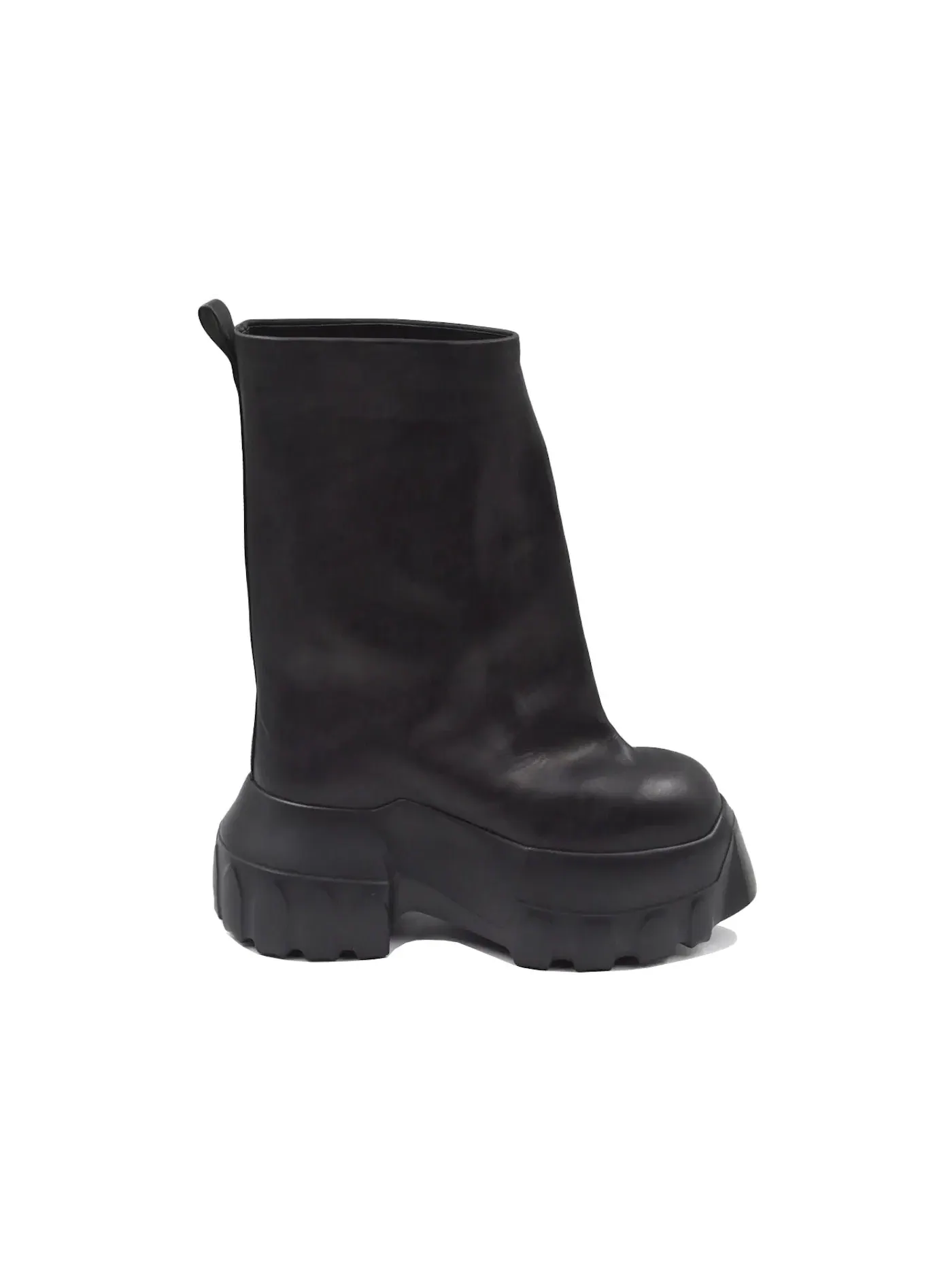 Мужские ботинки с тракторной подошвой Rick Owens Hollywood Flared Mega Tractor Boot — изображение 1 из 1, черный