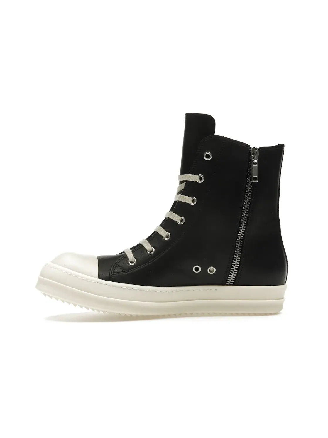 Женские кроссовки с принтом Rick Owens Hollywood High — изображение 3 из 4, черный