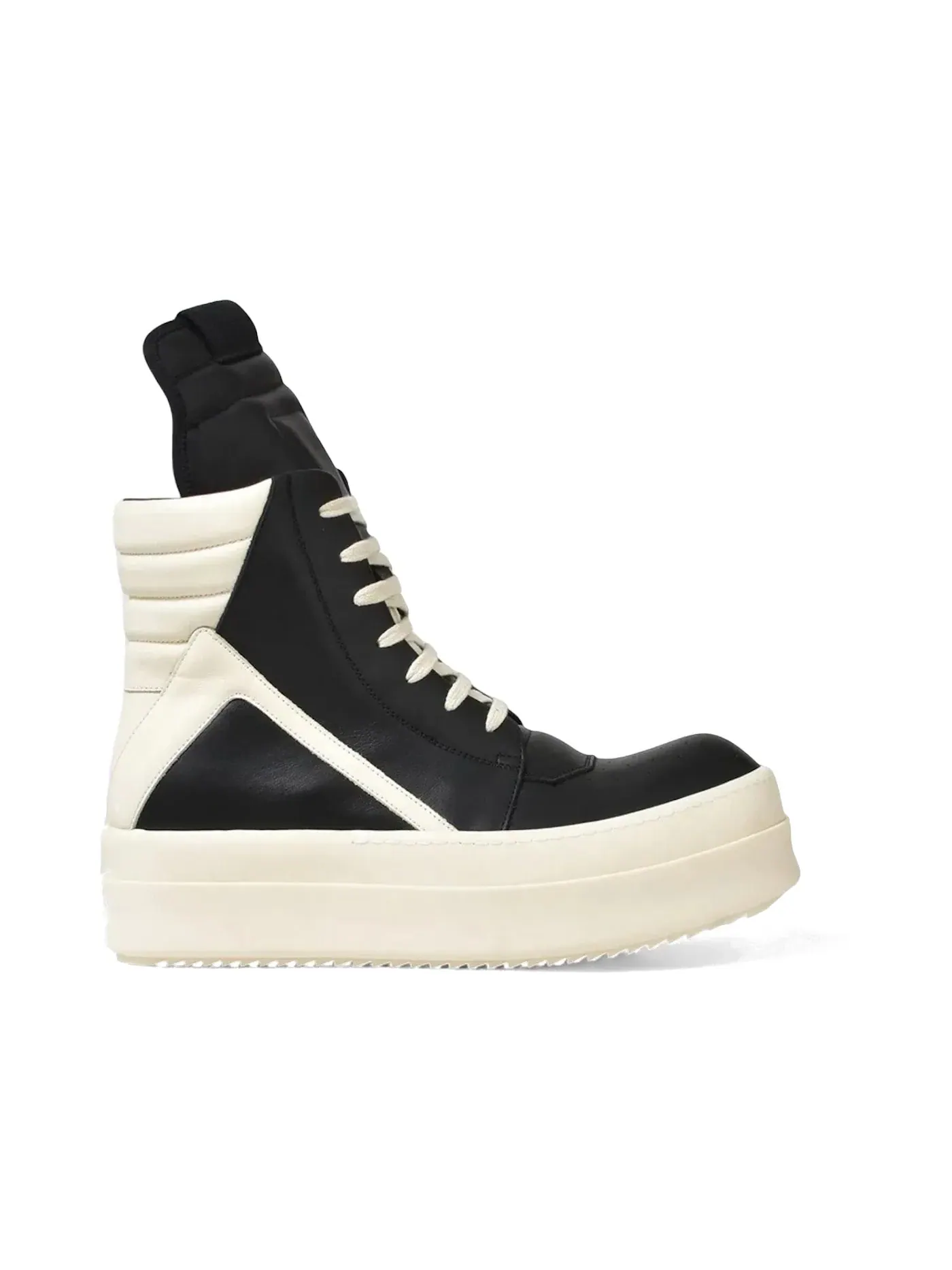 Мужские кроссовки с массивной подошвой Rick Owens Hollywood Mega Bumper Geobasket High — изображение 1 из 1, черный