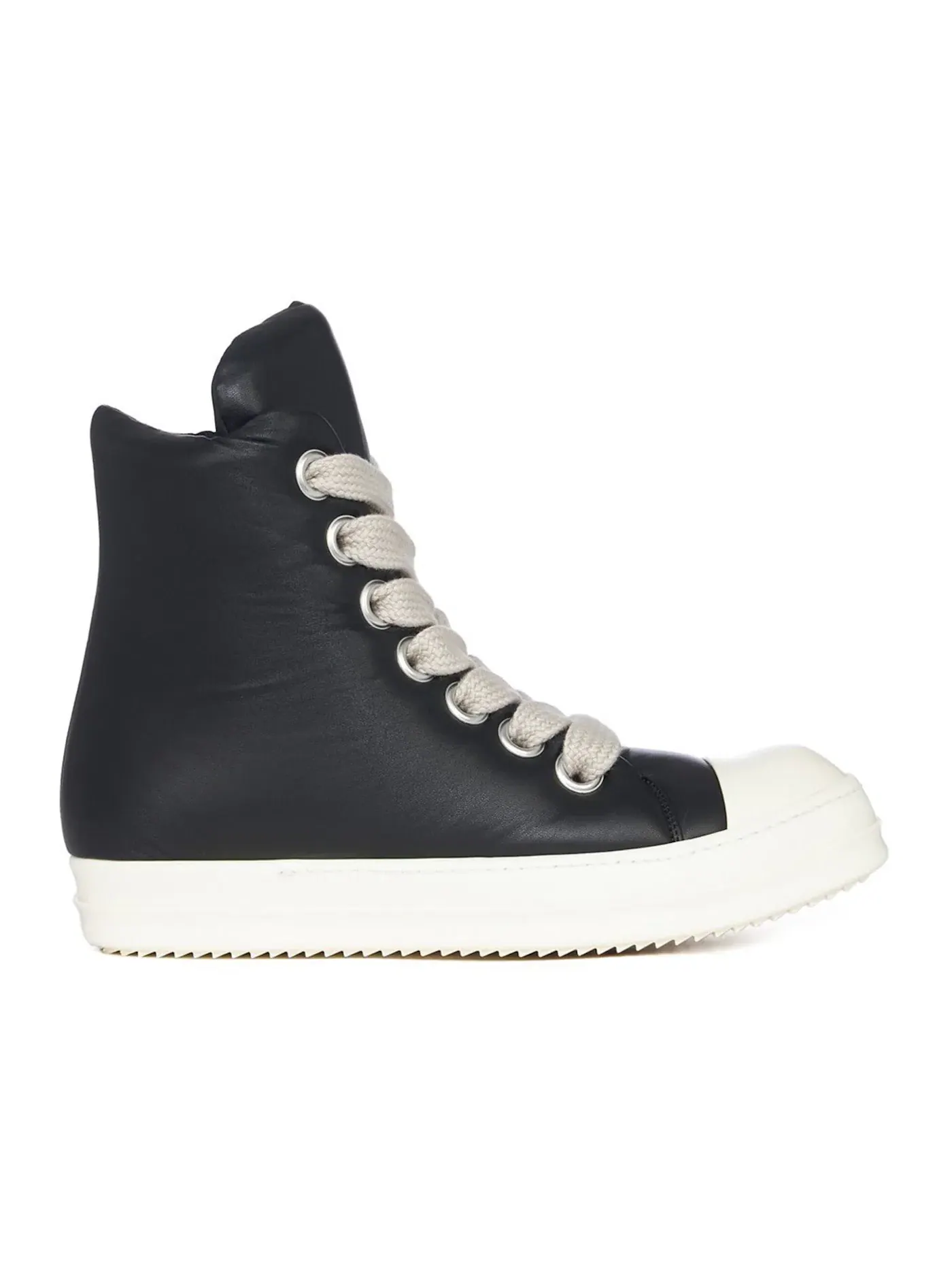 Мужские кроссовки с высокой шнуровкой Rick Owens DRKSHDW Hollywood Jumbo Lace High — изображение 1 из 1, черный