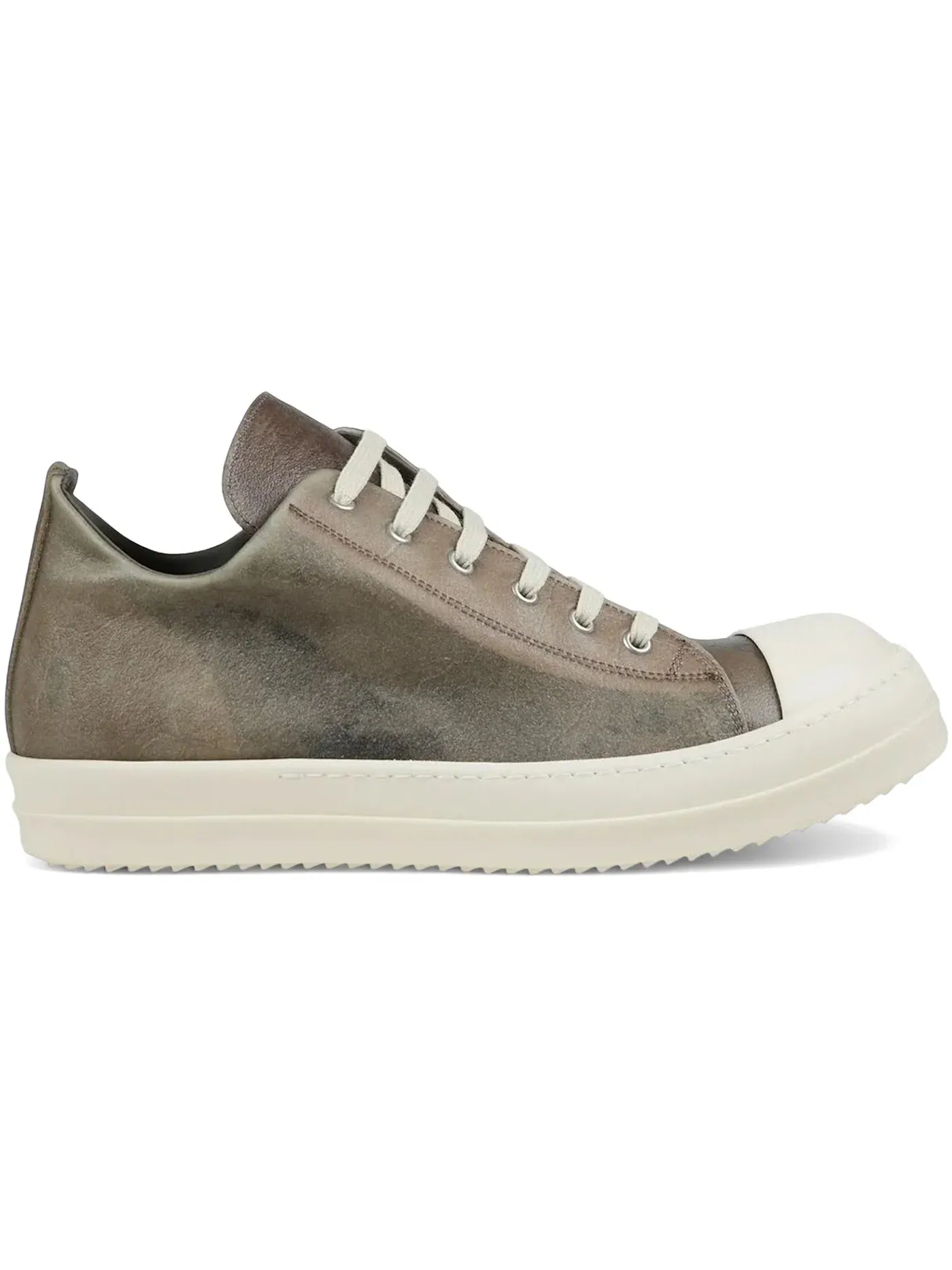 Мужские кроссовки на шнуровке Rick Owens Hollywood Runway Low, Dust/Milk/Milk — изображение 1 из 1