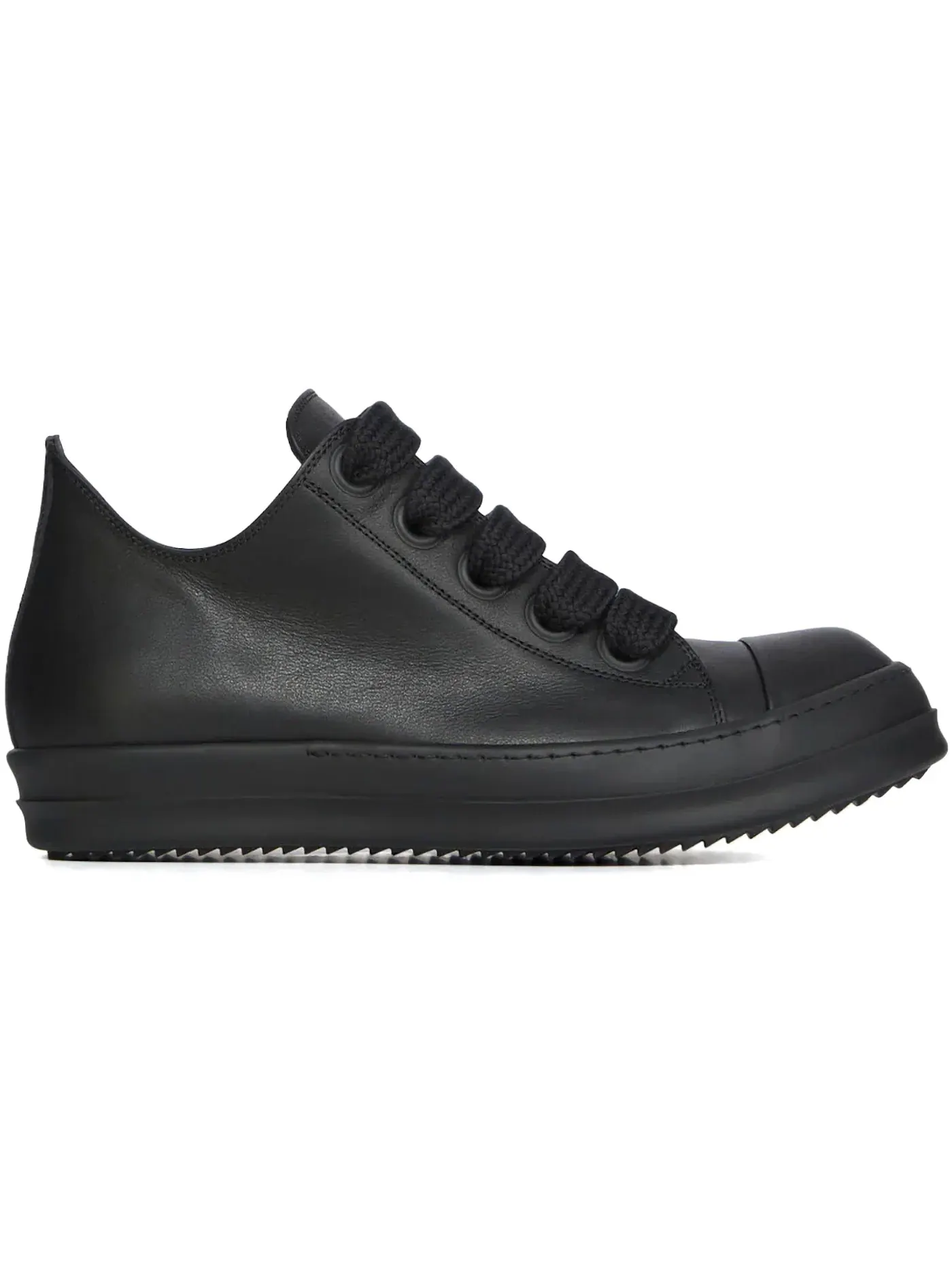 Мужские кроссовки с длинной шнуровкой Rick Owens Jumbo Lace Low — изображение 1 из 1, черный/черный/черный