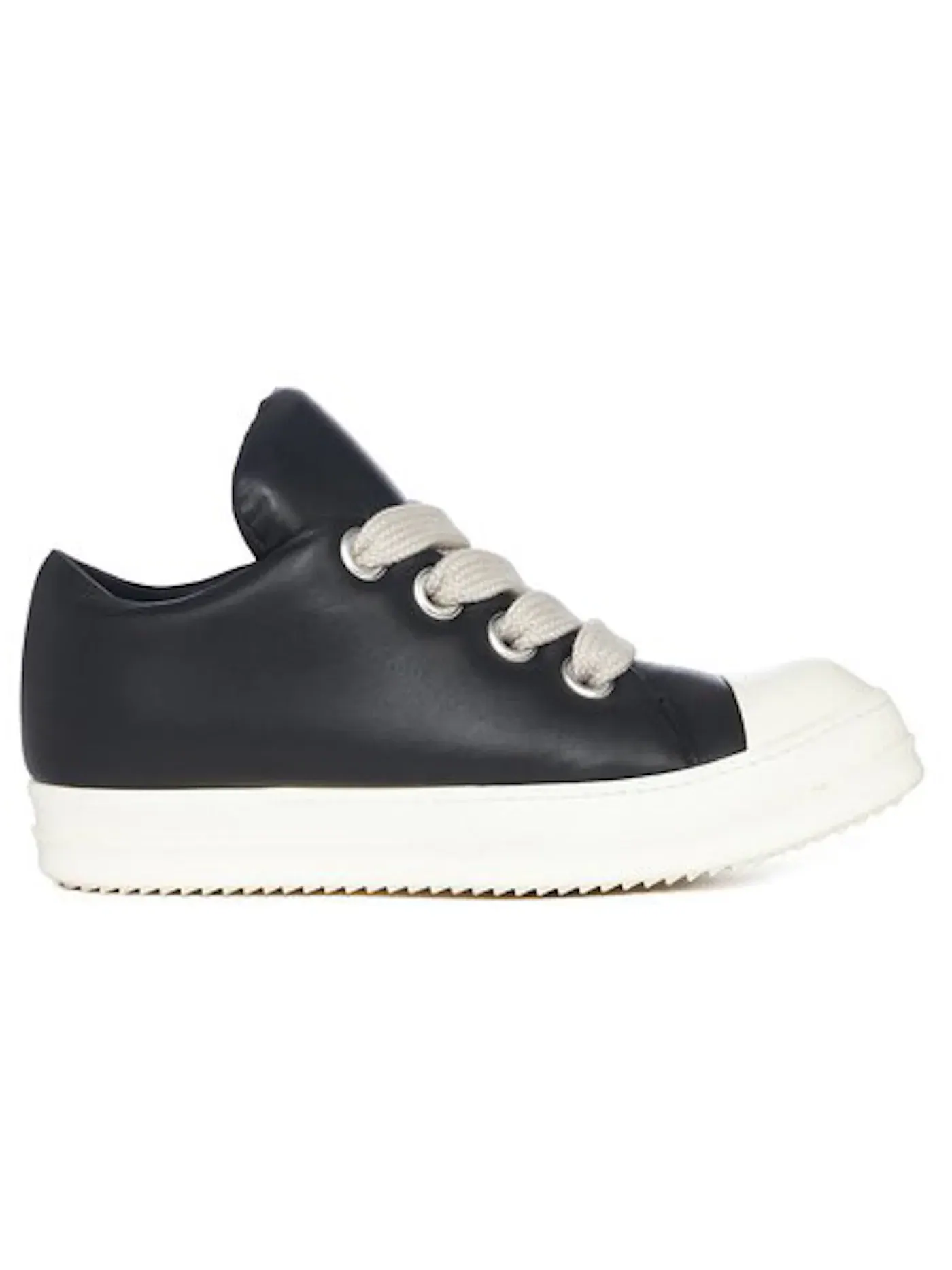 Женские кроссовки на шнуровке Rick Owens Jumbo Lace Padded Low — изображение 1 из 1, черный