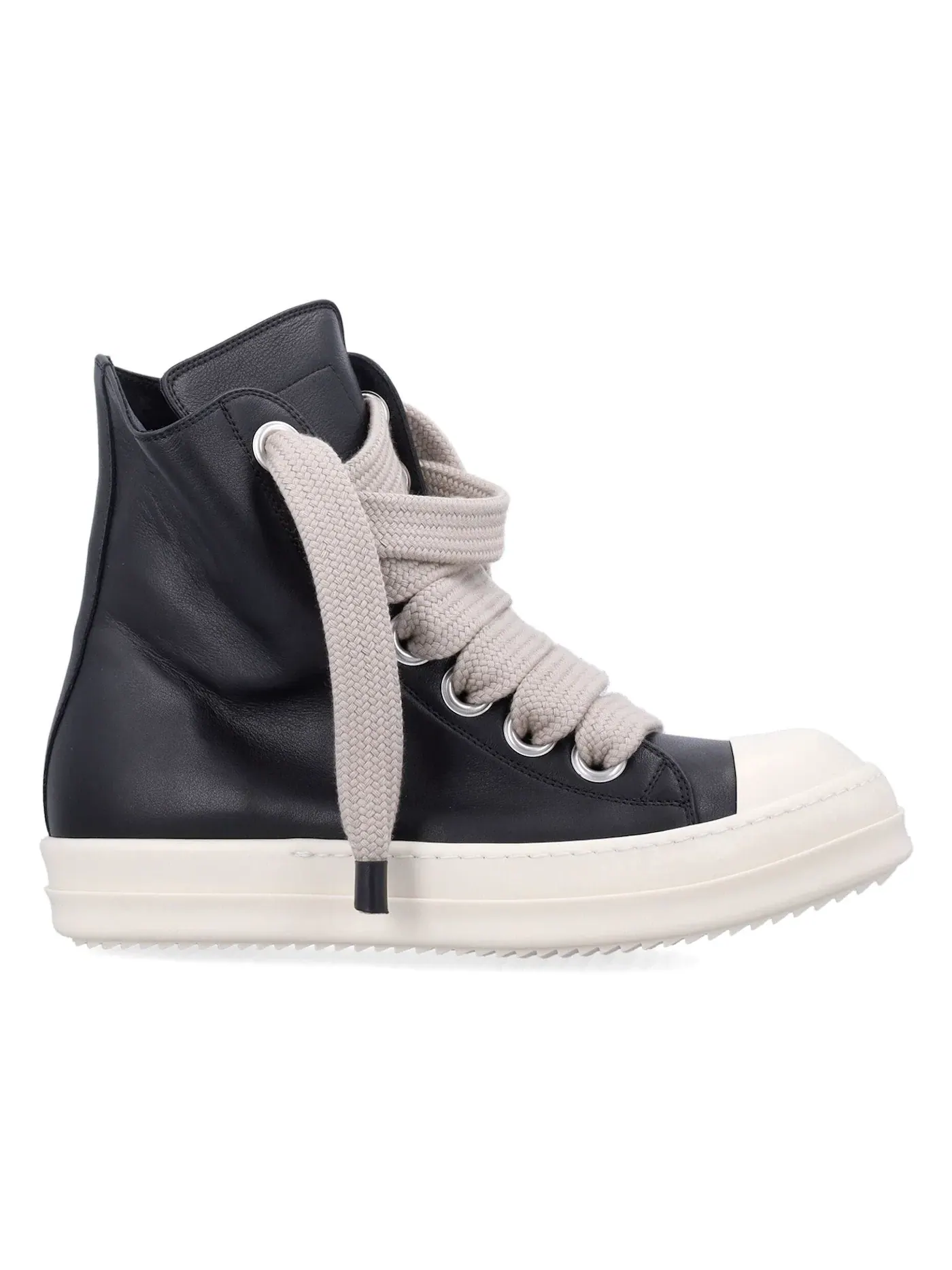 Мужские кроссовки на шнуровке Jumbo Lace Sneakers Rick Owens — изображение 1 из 1, черный
