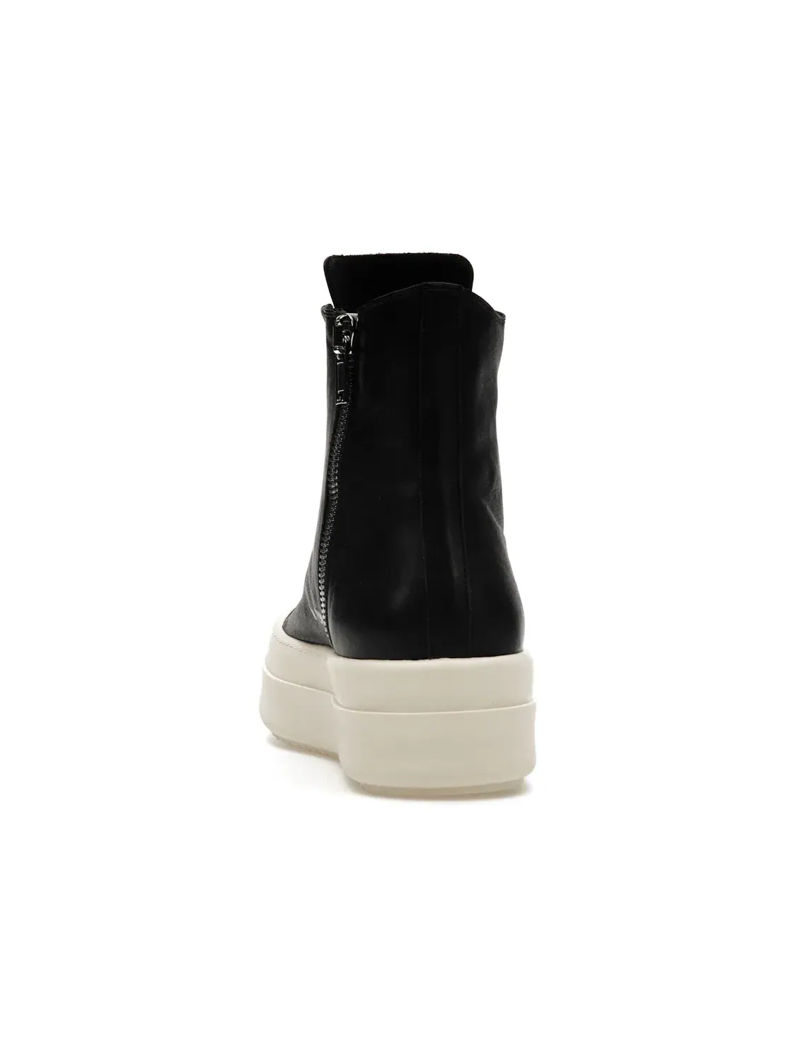 Мужские кроссовки на толстой подошве Rick Owens Mega Bumper Leather Sneakers — изображение 4 из 4, черный