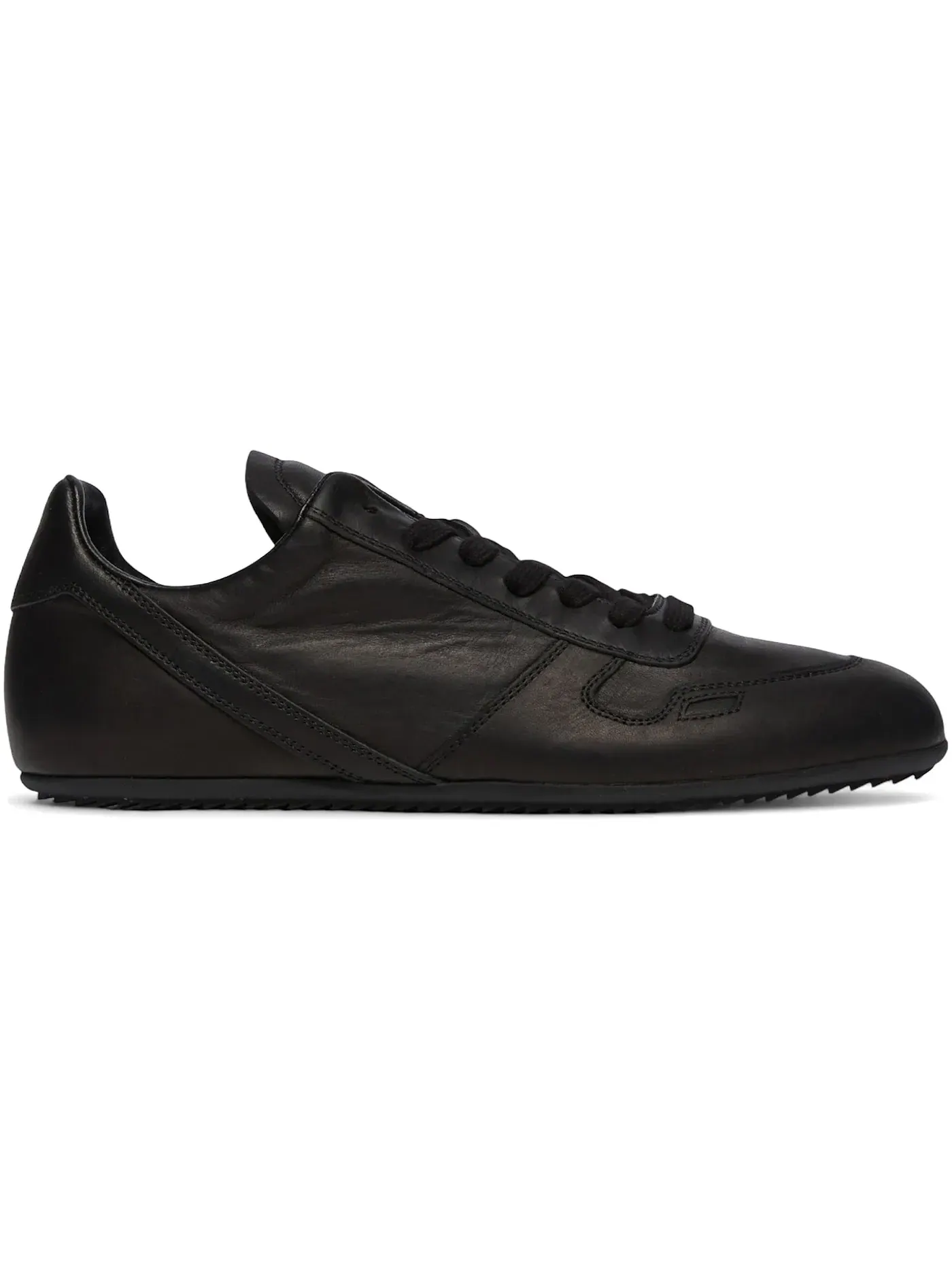 Мужские кроссовки кожаные Minimal Sneaks Rick Owens — изображение 1 из 1, черный/черный/черный