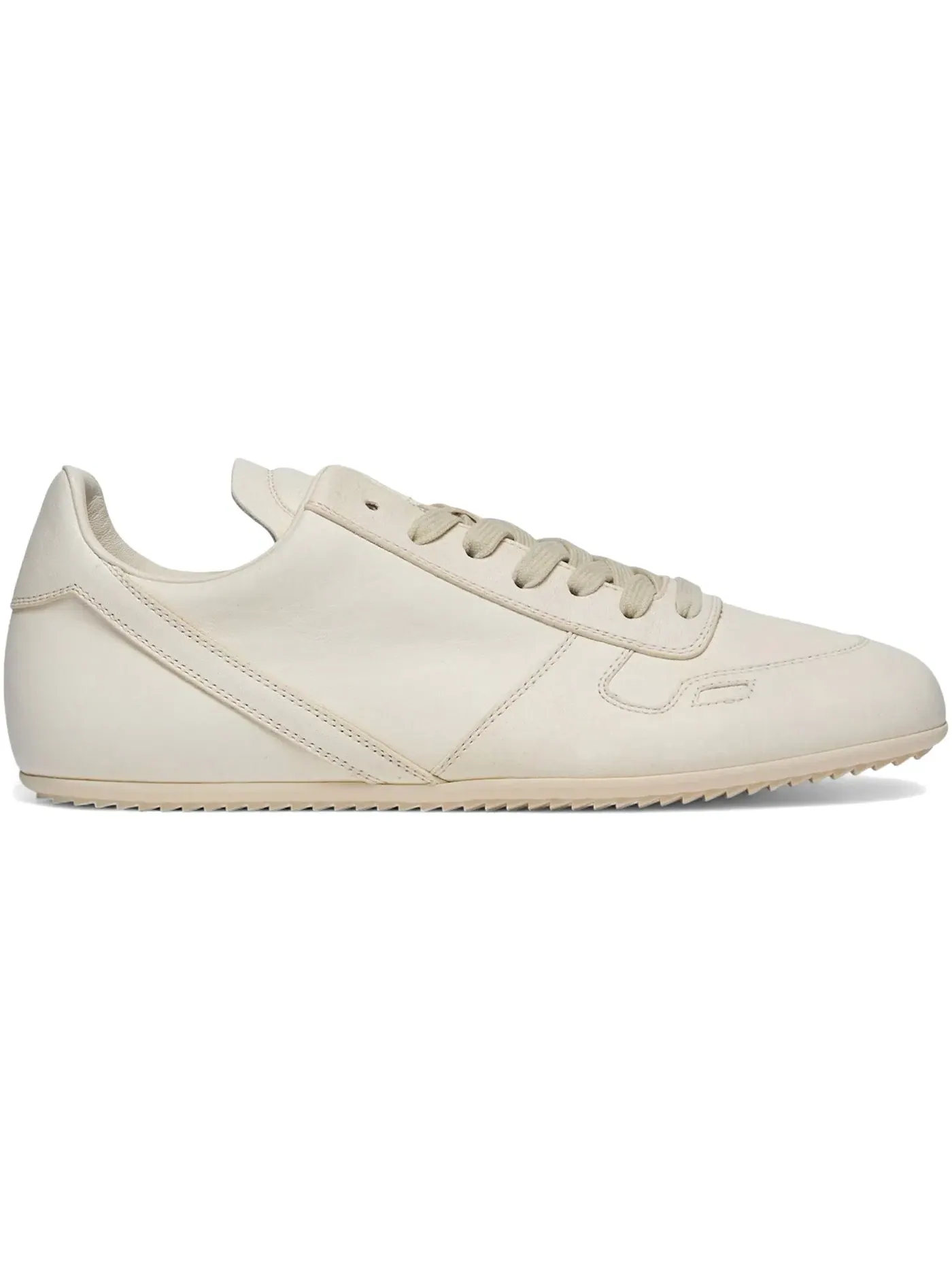 Мужские кроссовки кожаные Rick Owens Minimal Sneaks Milk, Milk/Milk/Milk — изображение 1 из 1
