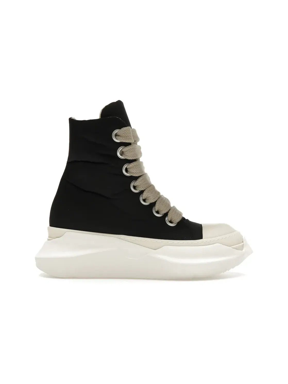 Мужские кроссовки с длинной шнуровкой Rick Owens Porterville DRKSHDW Jumbo Laced Abstract High — изображение 1 из 4, черный