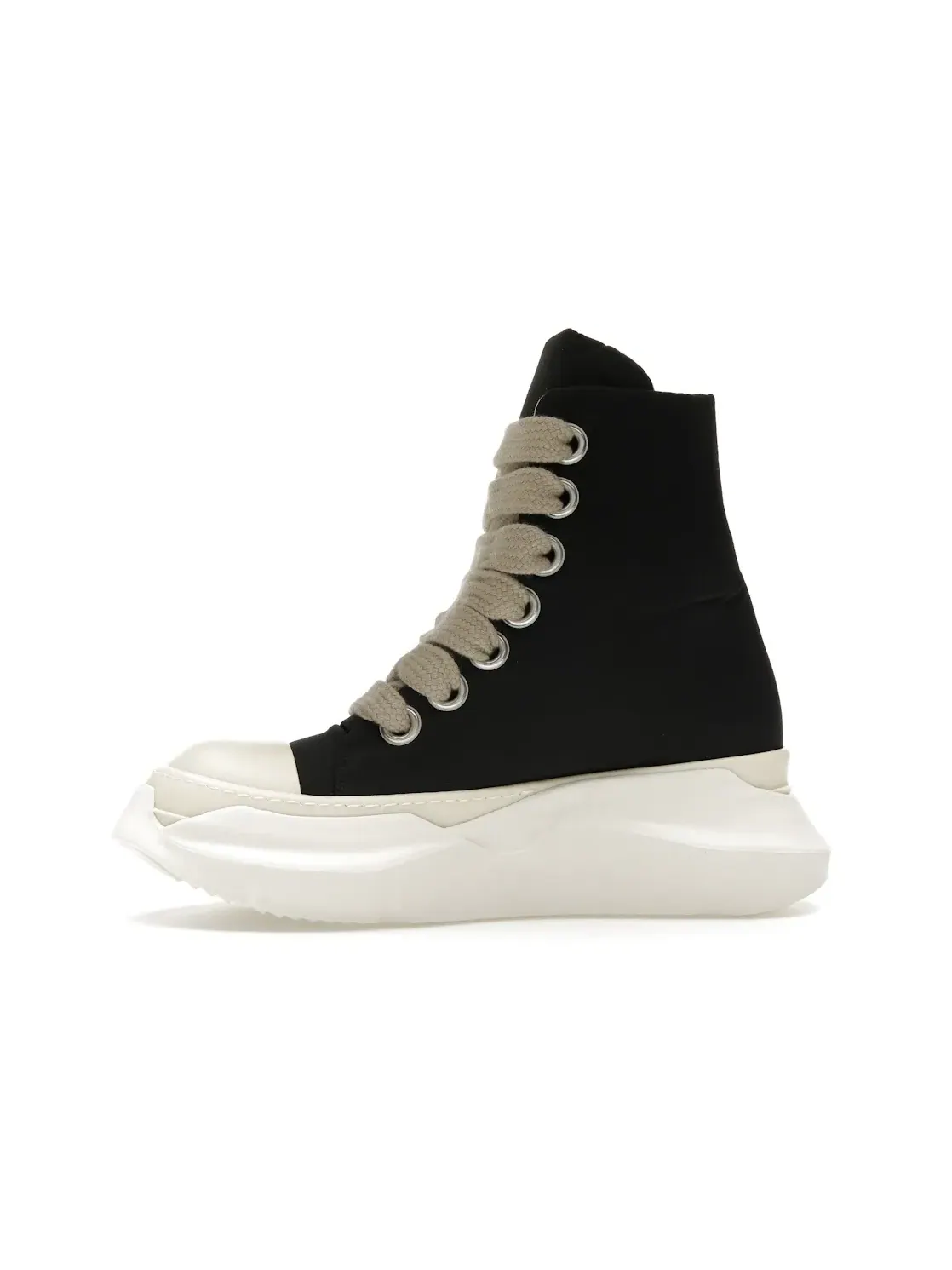 Мужские кроссовки с длинной шнуровкой Rick Owens Porterville DRKSHDW Jumbo Laced Abstract High — изображение 3 из 4, черный