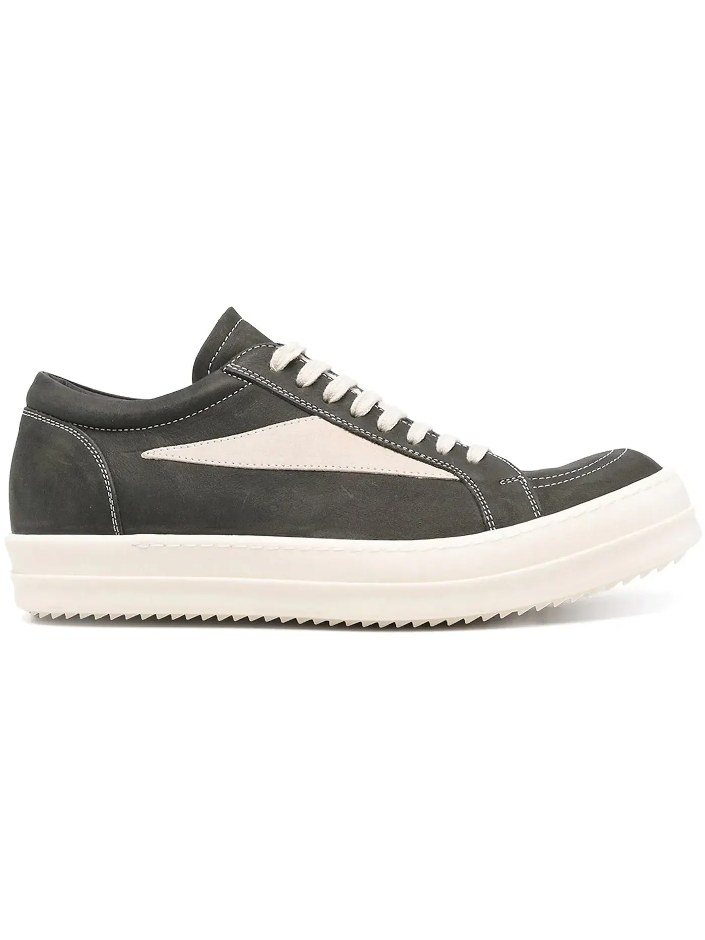 Мужские кроссовки с винтажным эффектом Rick Owens Porterville Vintage Low, Forest/Milk/Milk — изображение 1 из 1
