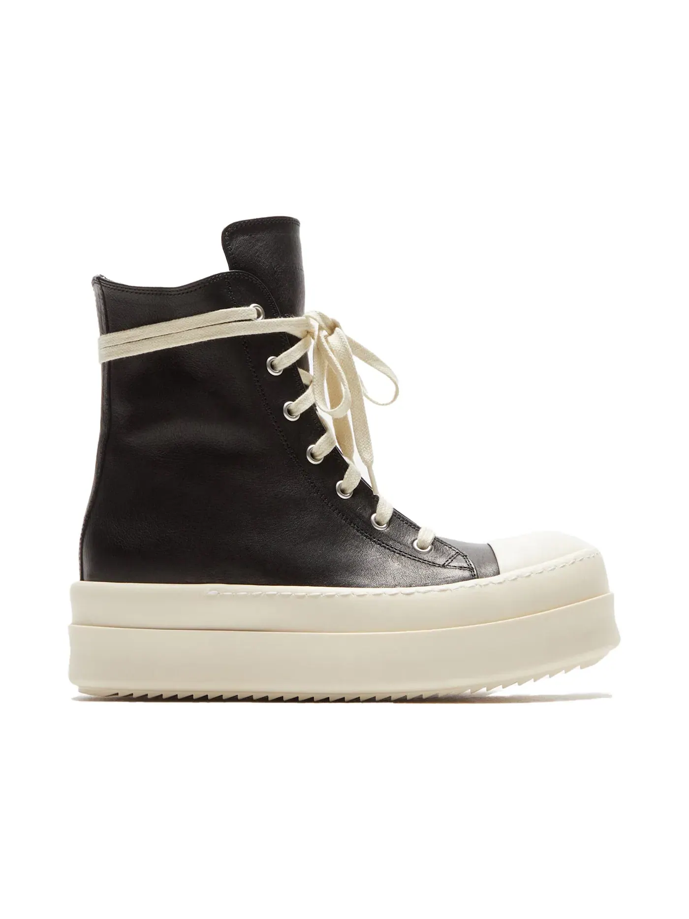 Женские кроссовки с высокой посадкой Rick Owens Runway Mega Bumper High — изображение 1 из 1, черный