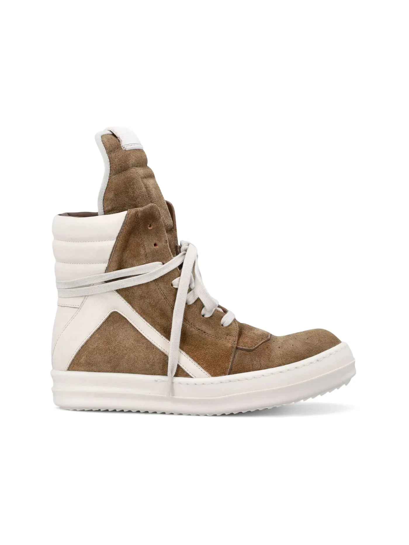 Мужские кроссовки высокие Temple Geobasket Rick Owens — изображение 1 из 1, коричневый
