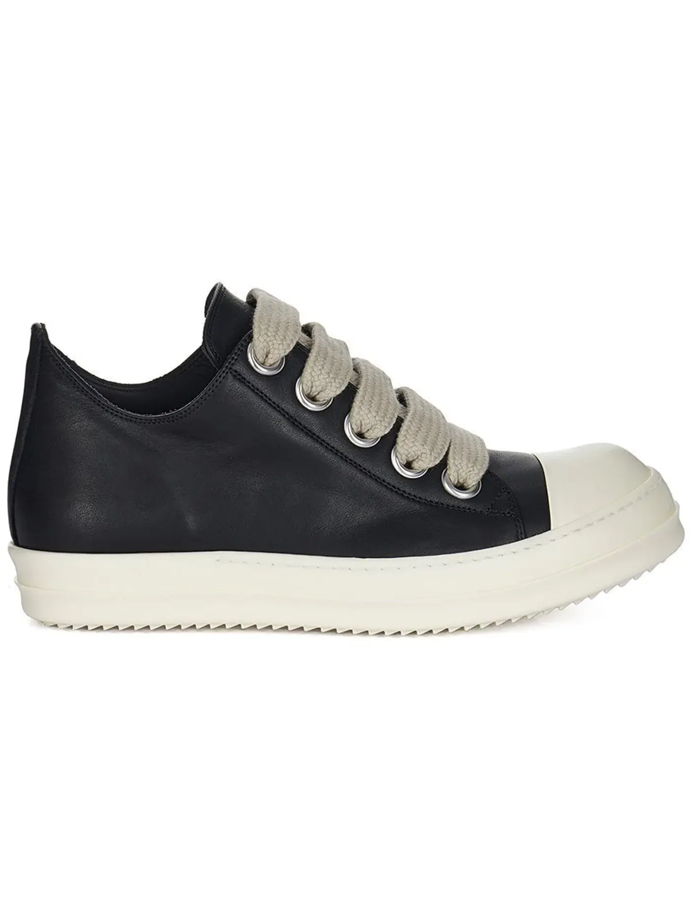 Мужские кроссовки из натуральной кожи Temple Jumbolace Low Rick Owens — изображение 1 из 1, черный