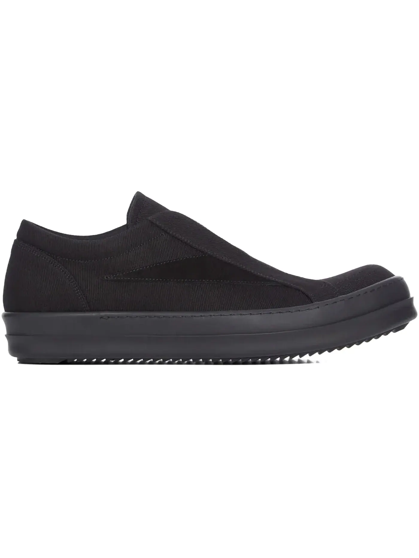 Мужские кеды Temple Laceless Vintage Rick Owens — изображение 1 из 1, черный/черный/черный