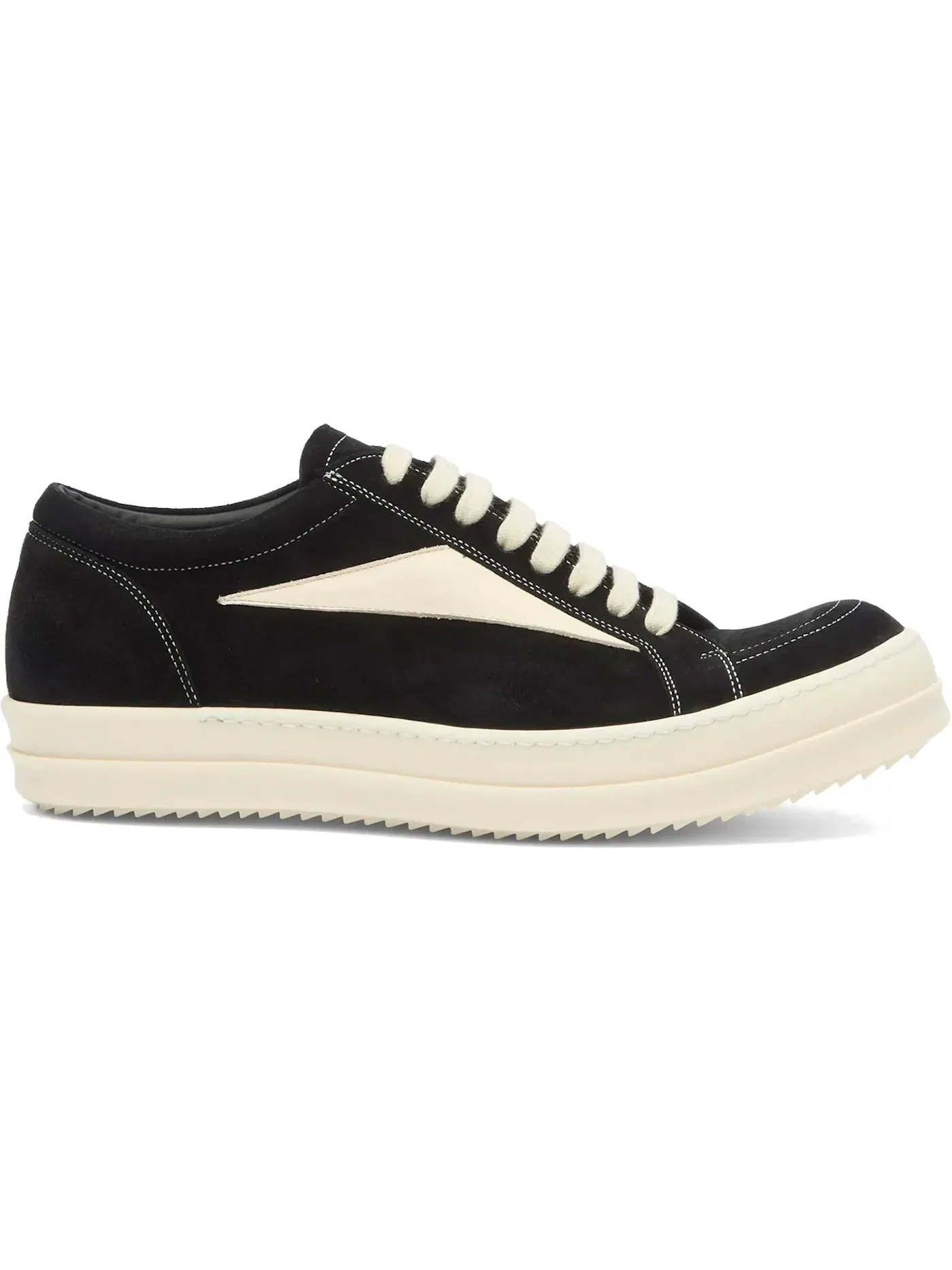 Мужские кроссовки замшевые Vintage Low Sneaker Rick Owens — изображение 1 из 1, черный
