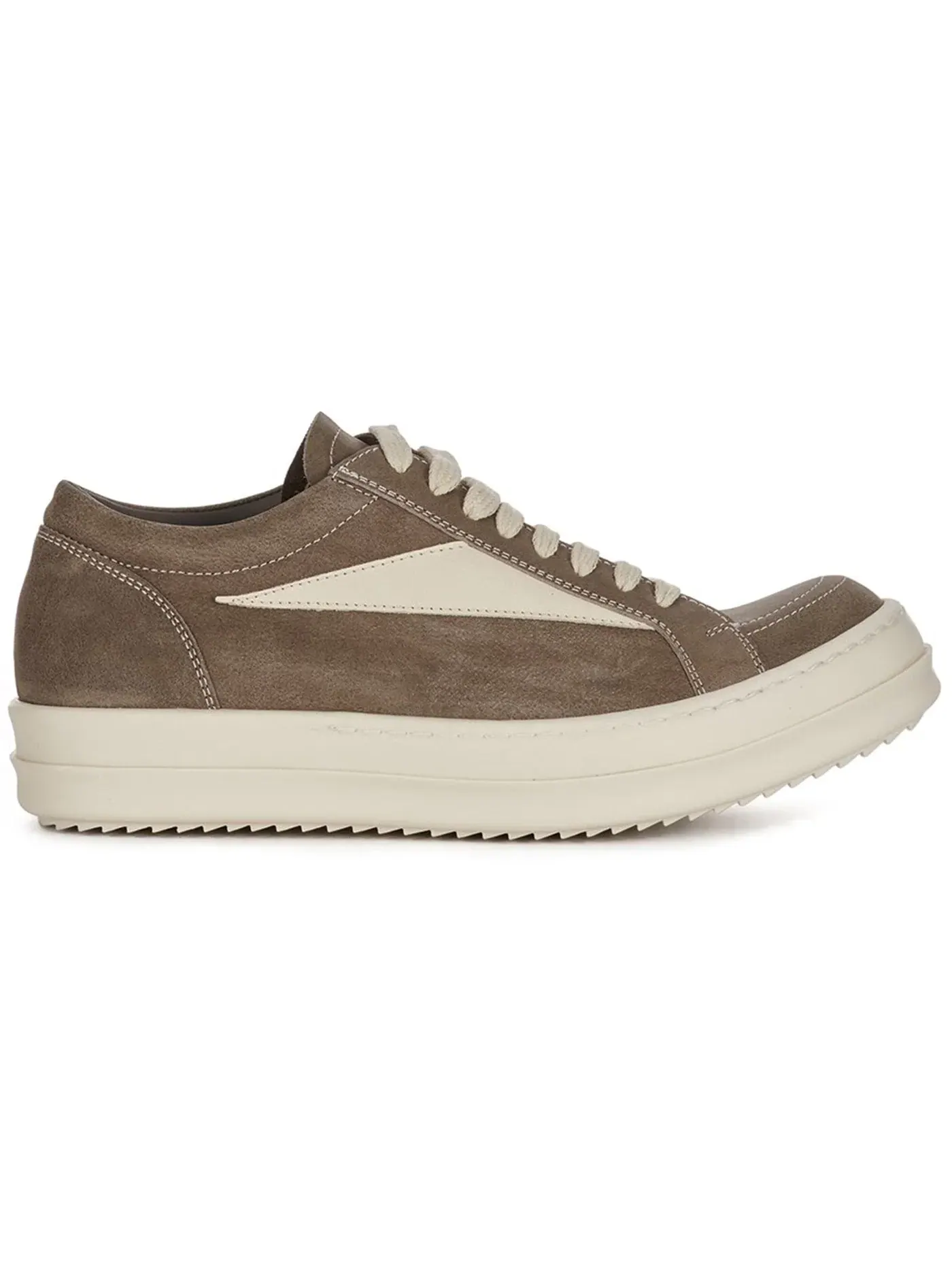 Мужские кроссовки на шнуровке Rick Owens Vintage Sneaks, Dark Dust/Milk/Milk — изображение 1 из 1