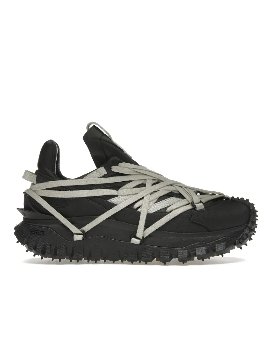Мужские кроссовки Lifestyle с высокой шнуровкой Rick Owens x Moncler Trailgrip Megalace — изображение 1 из 4, черный