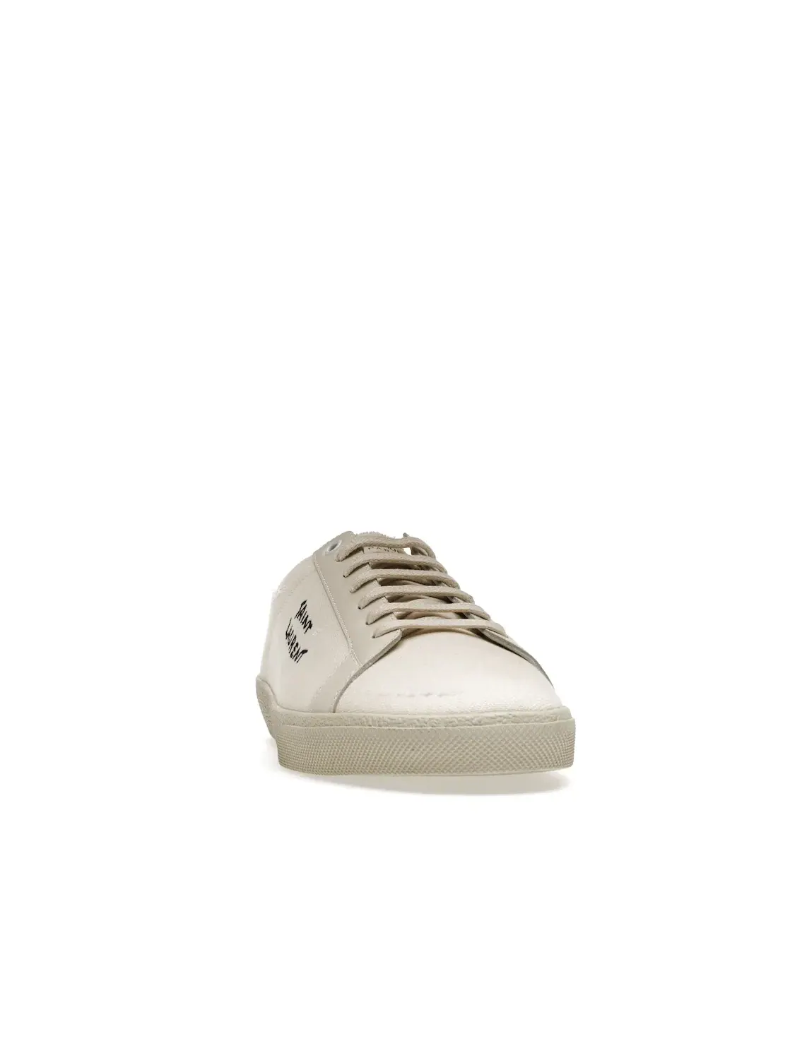 Мужские кроссовки с потертостями Saint Laurent Court Classic SL/06 Low — изображение 2 из 4, бежевый