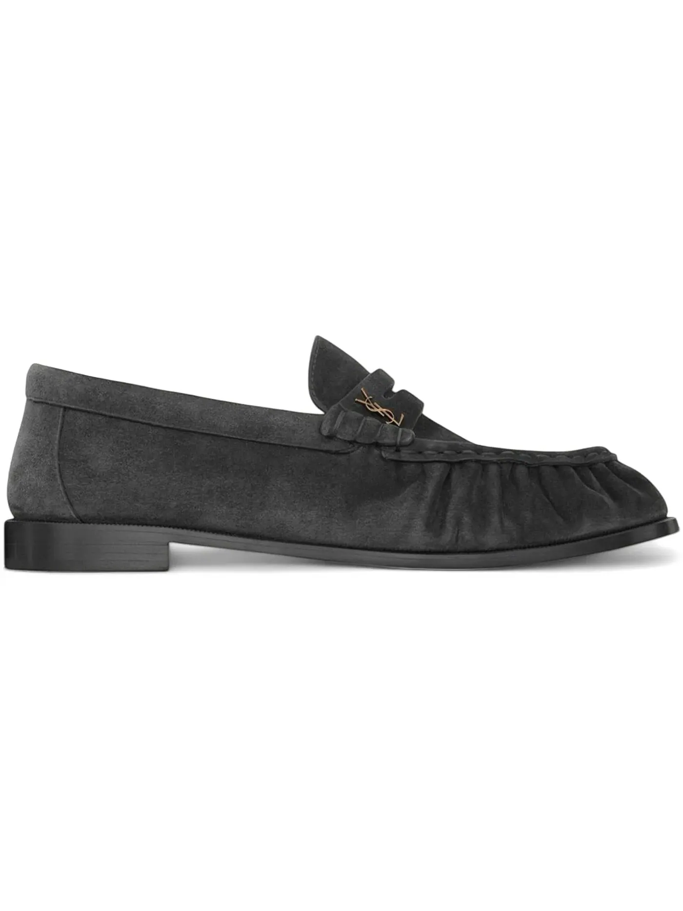 Мужские лоферы из замши Mickey Grey Saint Laurent — изображение 1 из 1, серый