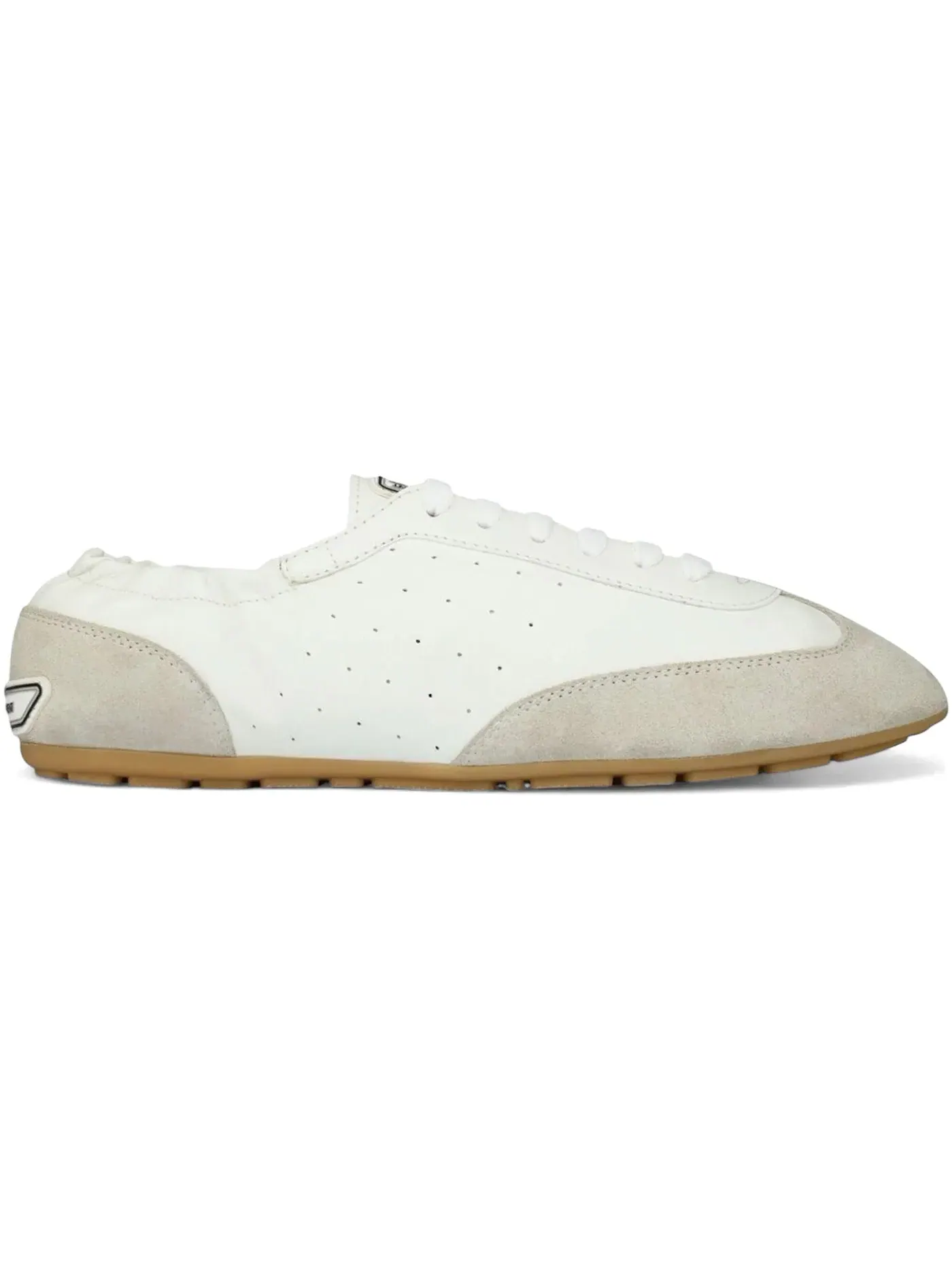 Мужские кроссовки с низким профилем Saint Laurent Lewis Sneakers — изображение 1 из 1, белый серый