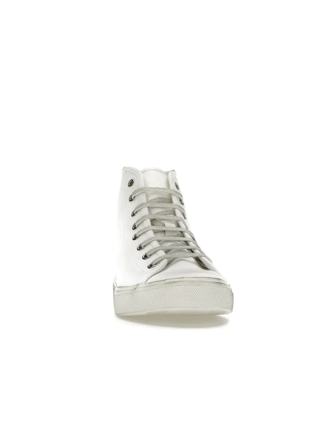 Мужские кроссовки с перфорированным носком Saint Laurent Malibu Mid — изображение 2 из 4, белый