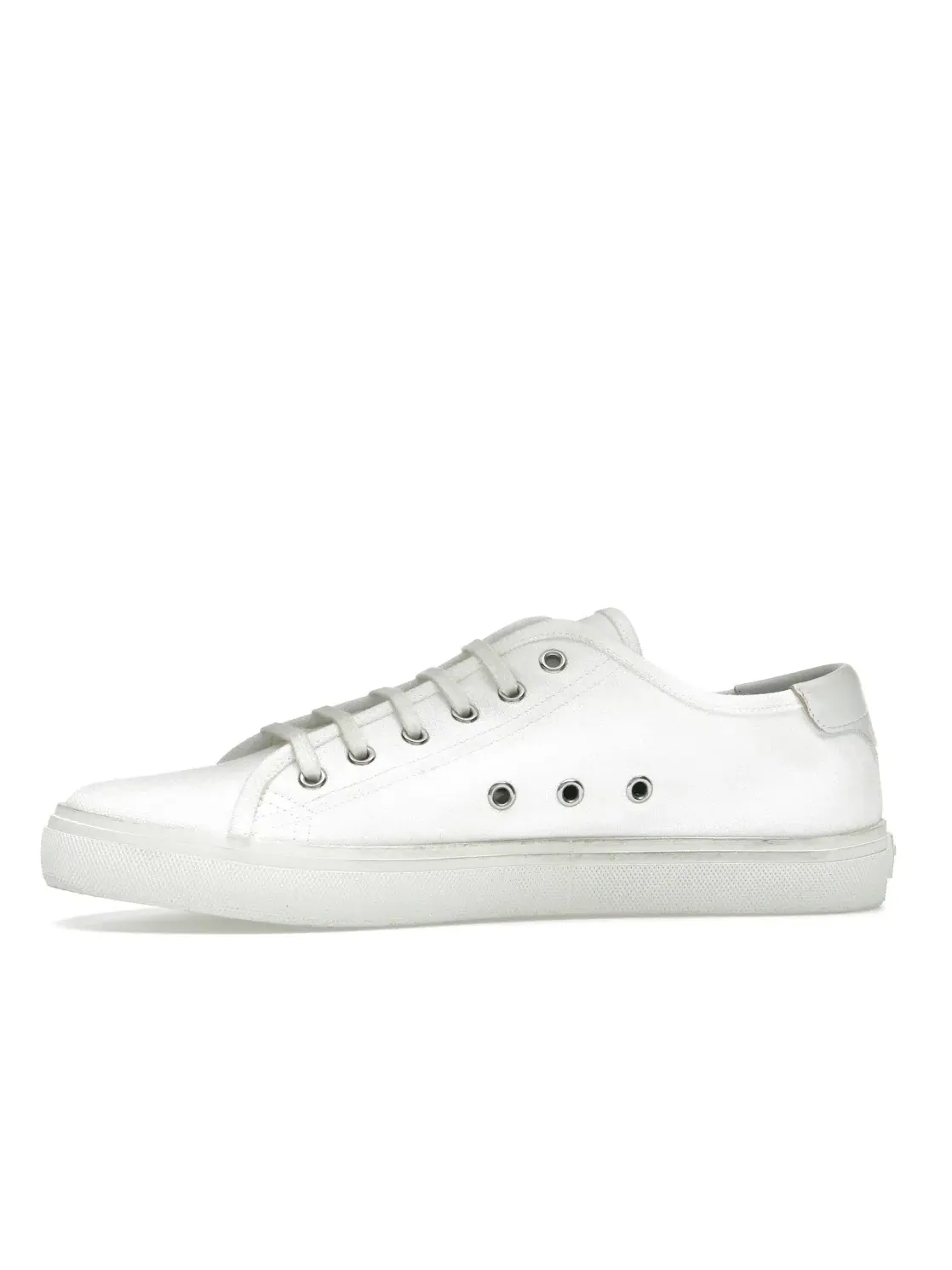 Мужские кроссовки с контрастной подошвой Saint Laurent Malibu — изображение 3 из 4, белый