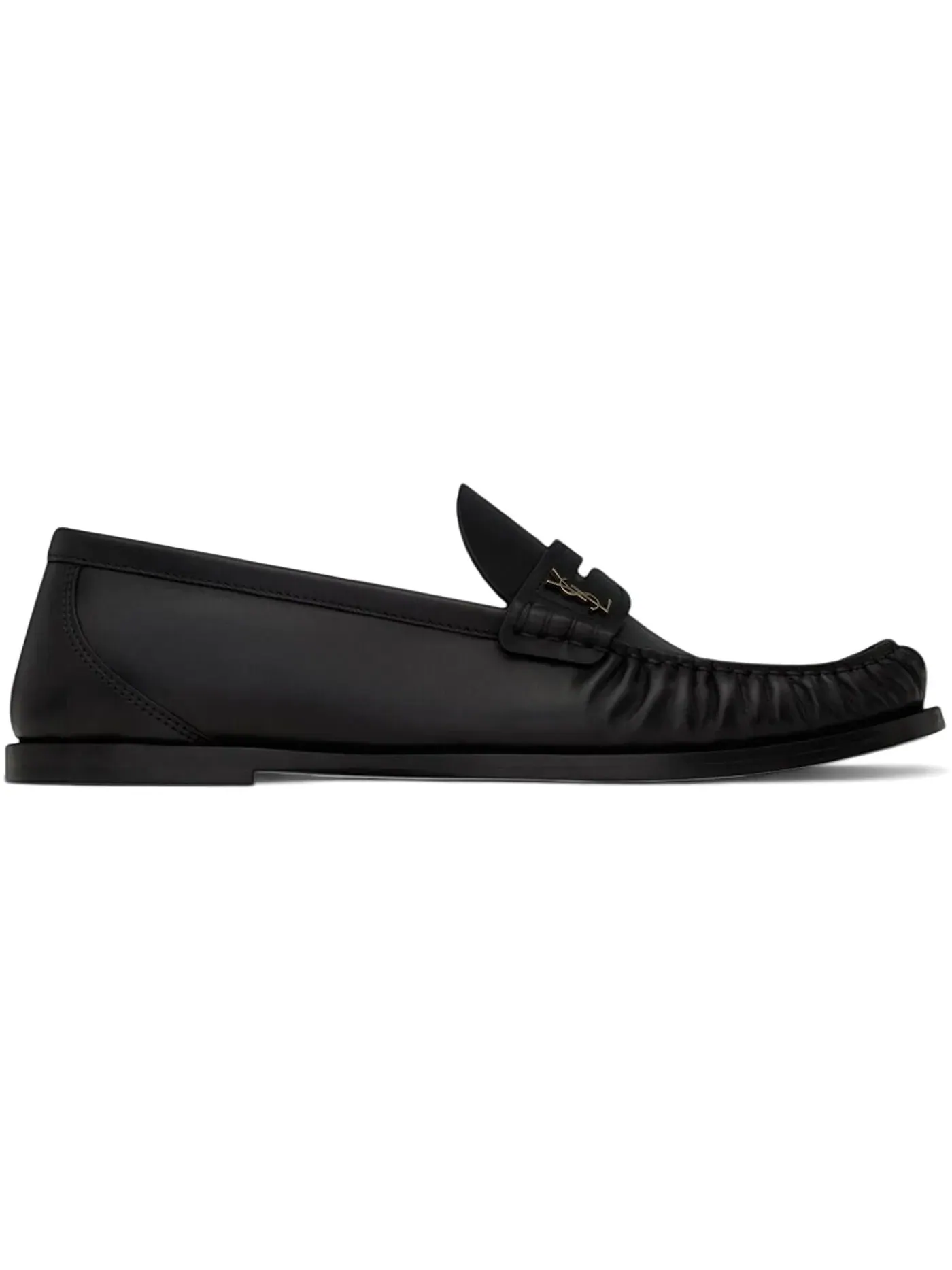 Мужские лоферы из гладкой кожи Saint Laurent — изображение 1 из 1, черный