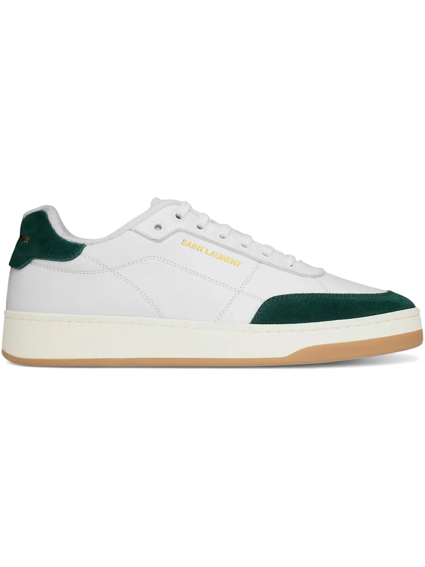 Мужские кроссовки Saint Laurent SL/61 Low — изображение 1 из 1, белый/зеленый