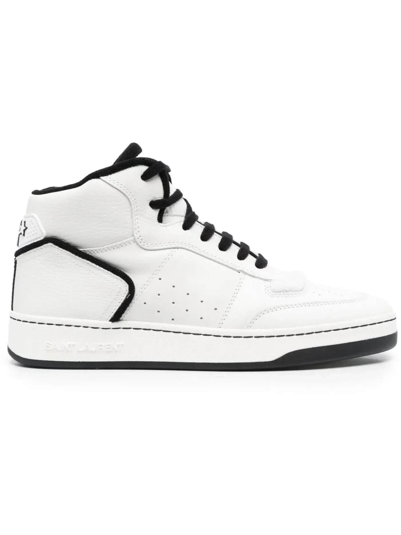 Мужские кроссовки высокие Saint Laurent SL-80 Mid Top, Blanc Optique — изображение 1 из 1