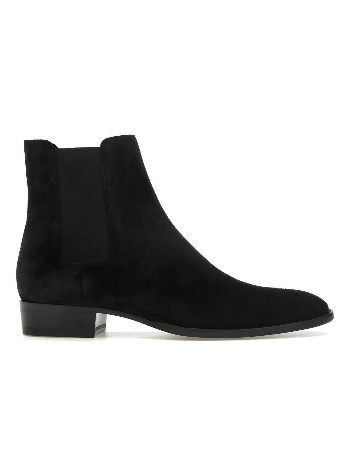 Мужские ботинки челси из замши Wyatt Saint Laurent — изображение 1 из 4, черный