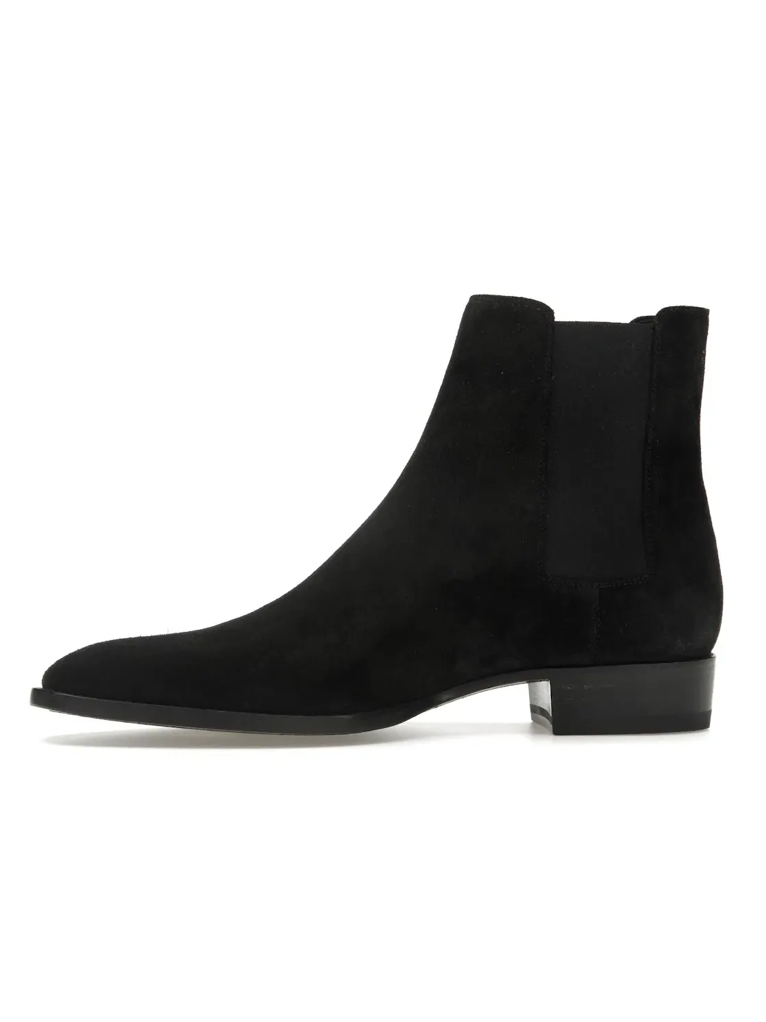 Мужские ботинки челси из замши Wyatt Saint Laurent — изображение 3 из 4, черный