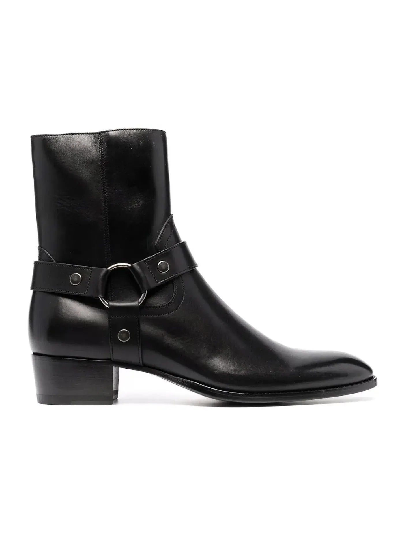 Мужские ботинки с ремешками Wyatt Harness Boot Saint Laurent — изображение 1 из 1, черный