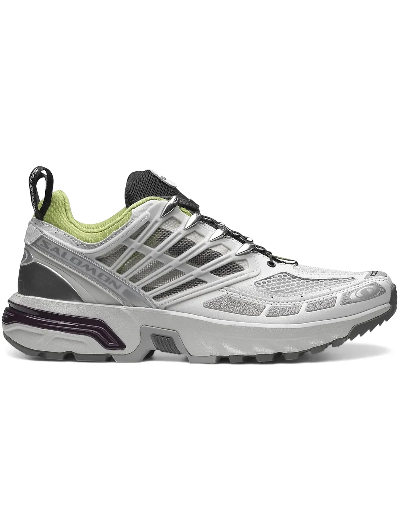 Кроссовки Salomon Lifestyle ACS Pro, ретро-дизайн, Lunar Rock/Plum Perfect/Dark Citron — изображение 1 из 1