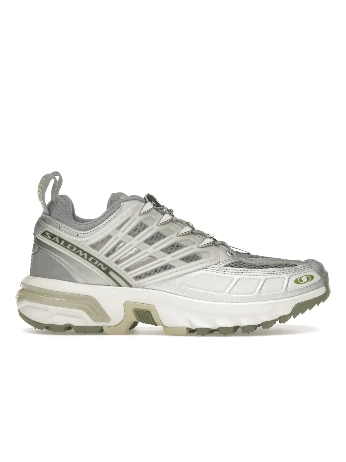 Кроссовки мужские Salomon ACS Pro MM6 Maison Margiela, для бега — изображение 1 из 4, серебристый/зеленый