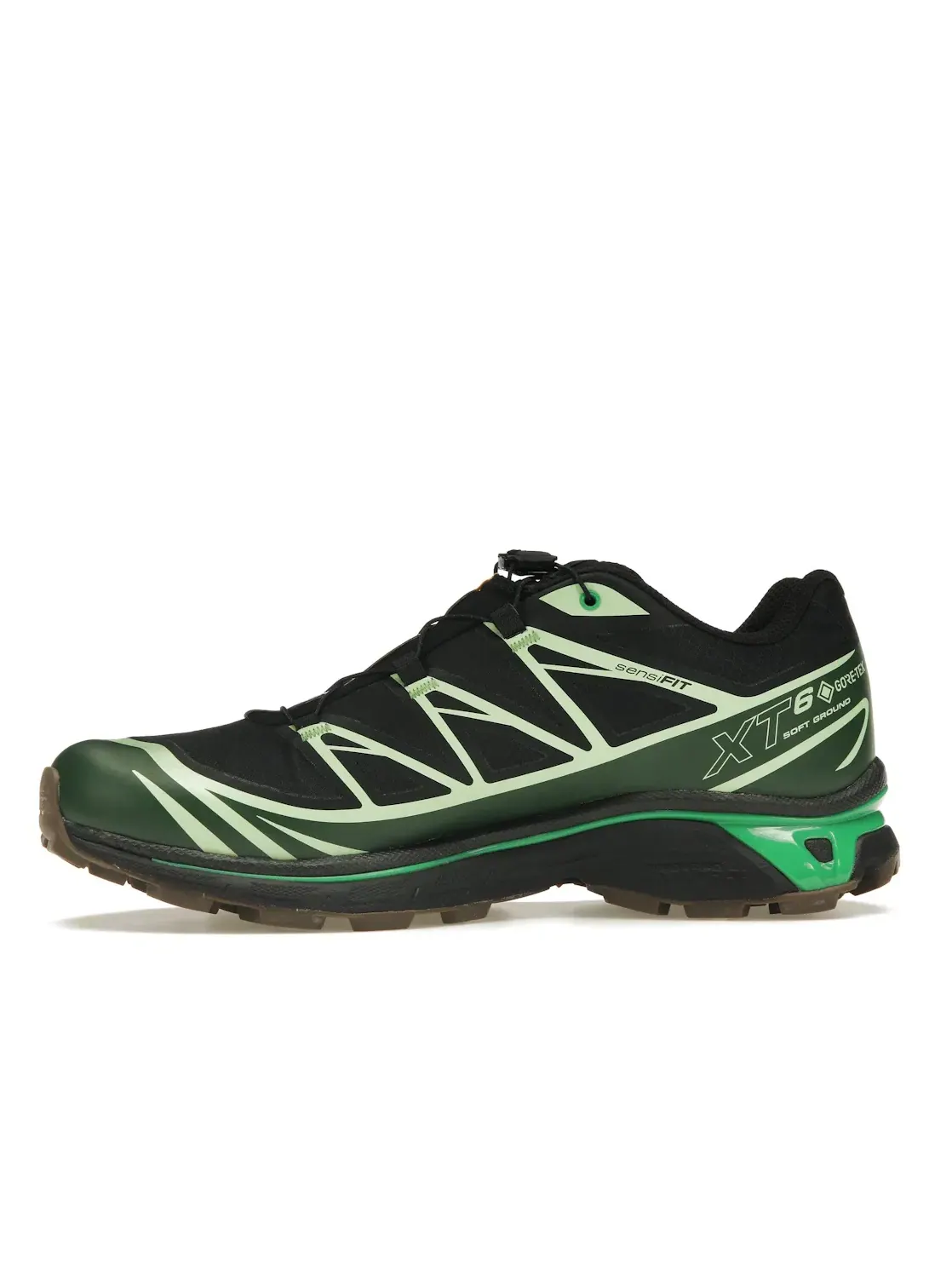 Кроссовки мужские Salomon Advanced XT-6 Gore-Tex для бега, водонепроницаемые — изображение 3 из 4, черный зеленый