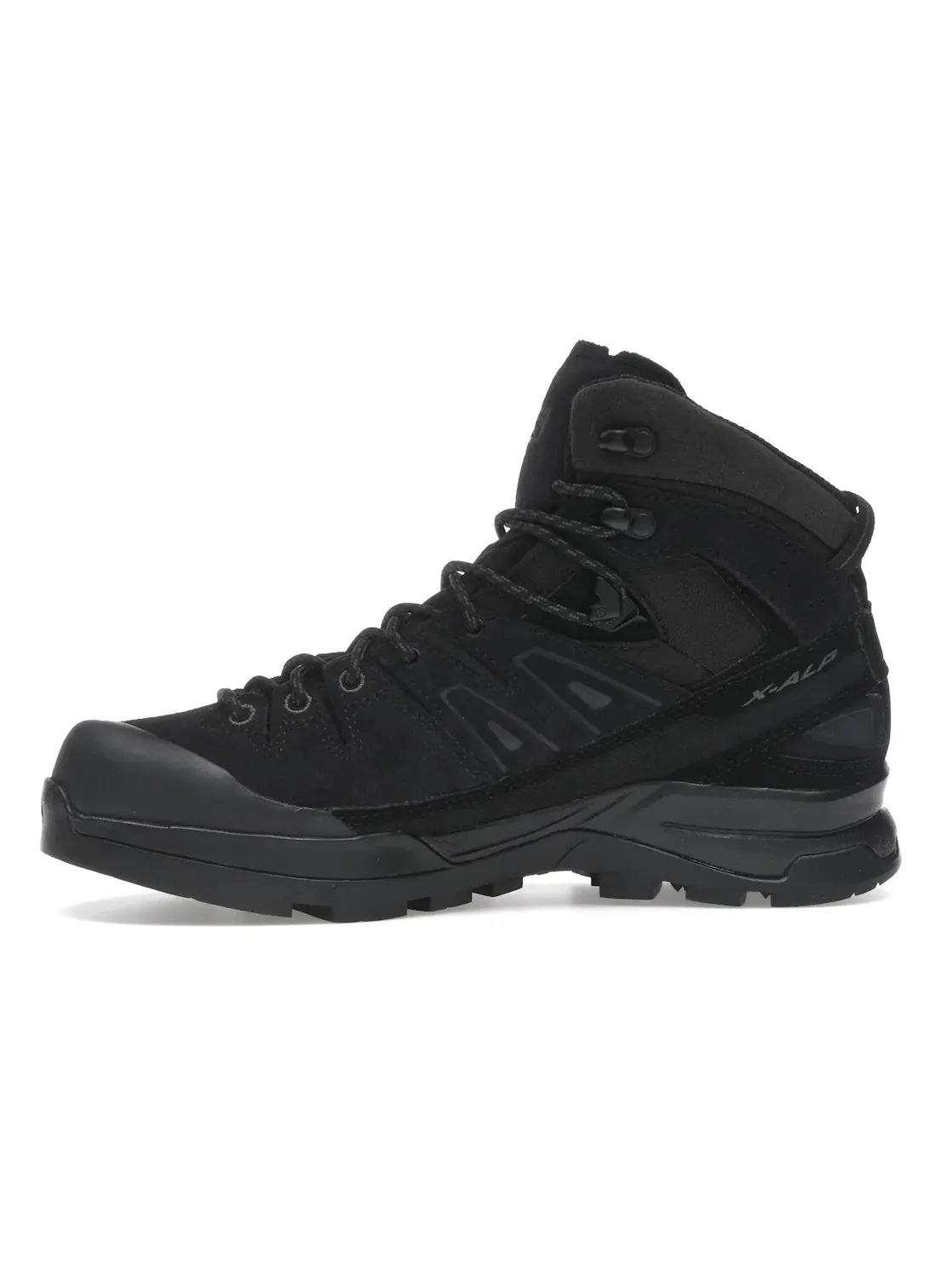 Ботинки мужские Salomon X-Alp Mid LTR GTX, кожаные, водонепроницаемые — изображение 3 из 4, черный