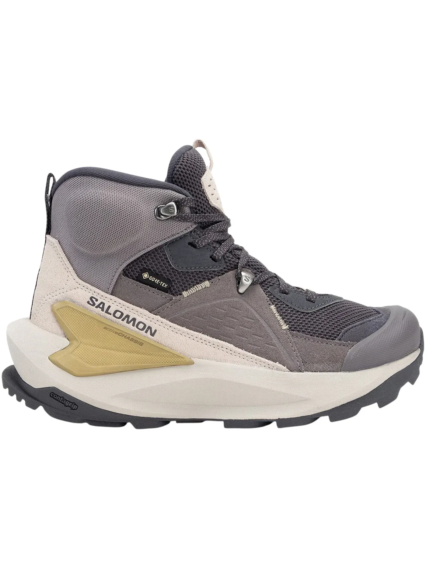 Кроссовки женские для бега Salomon Elixir Mid Gore-Tex Nine, водонепроницаемые — изображение 1 из 1, серебристый