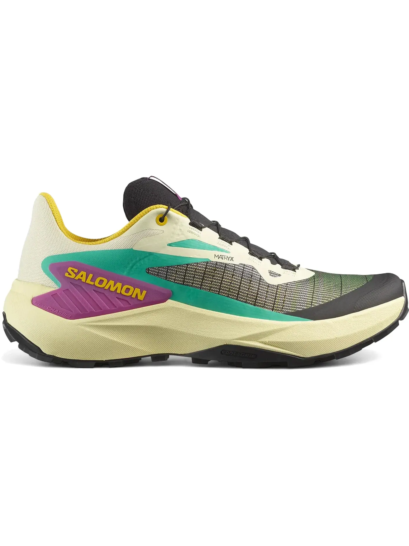 Кроссовки мужские для бега Salomon Genesis, для пересеченной местности — изображение 1 из 1, прозрачный желтый/черный