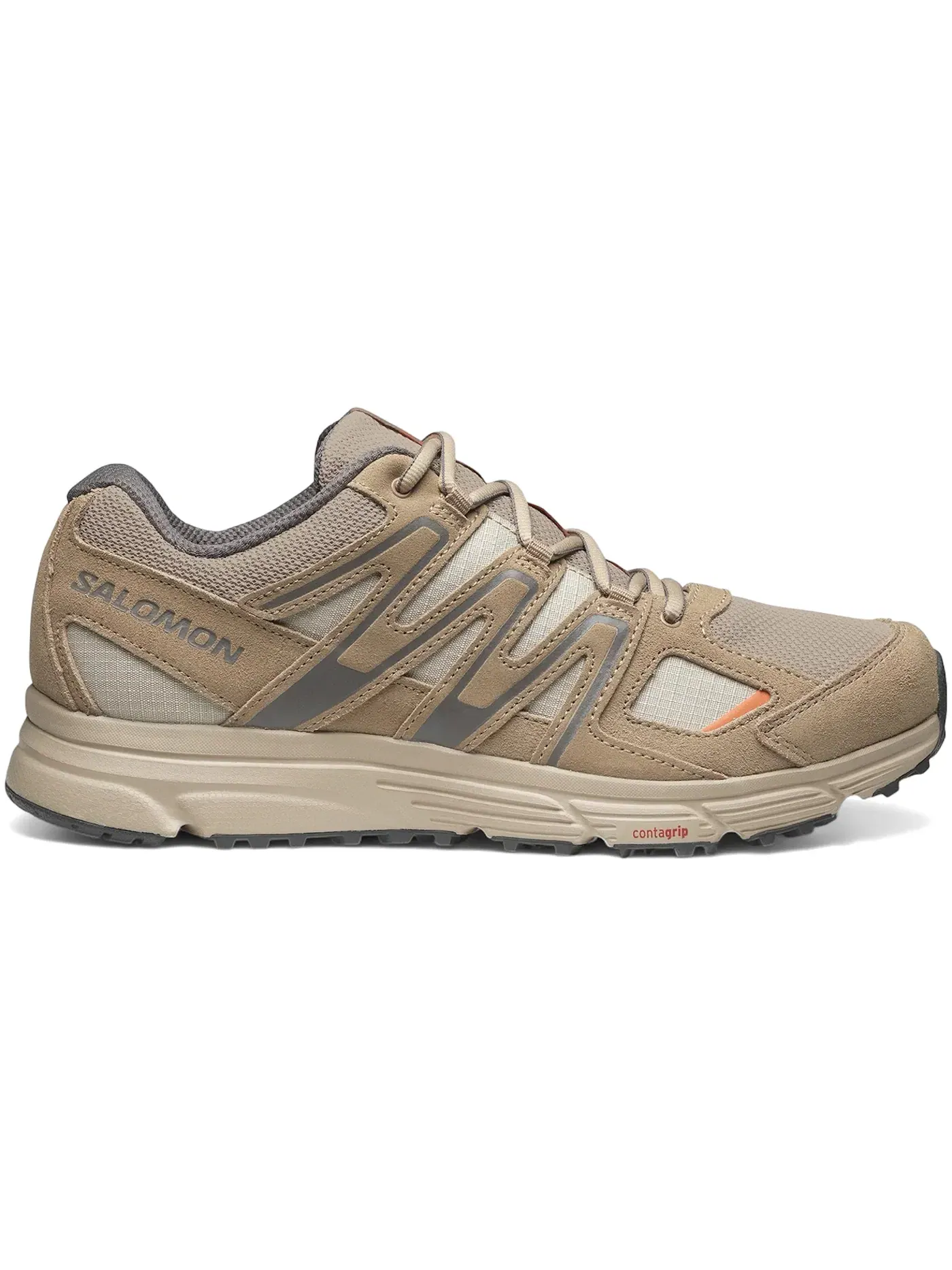 Кроссовки мужские Salomon X-Mission 4 Suede, замшевые — изображение 1 из 1, фиолетовый